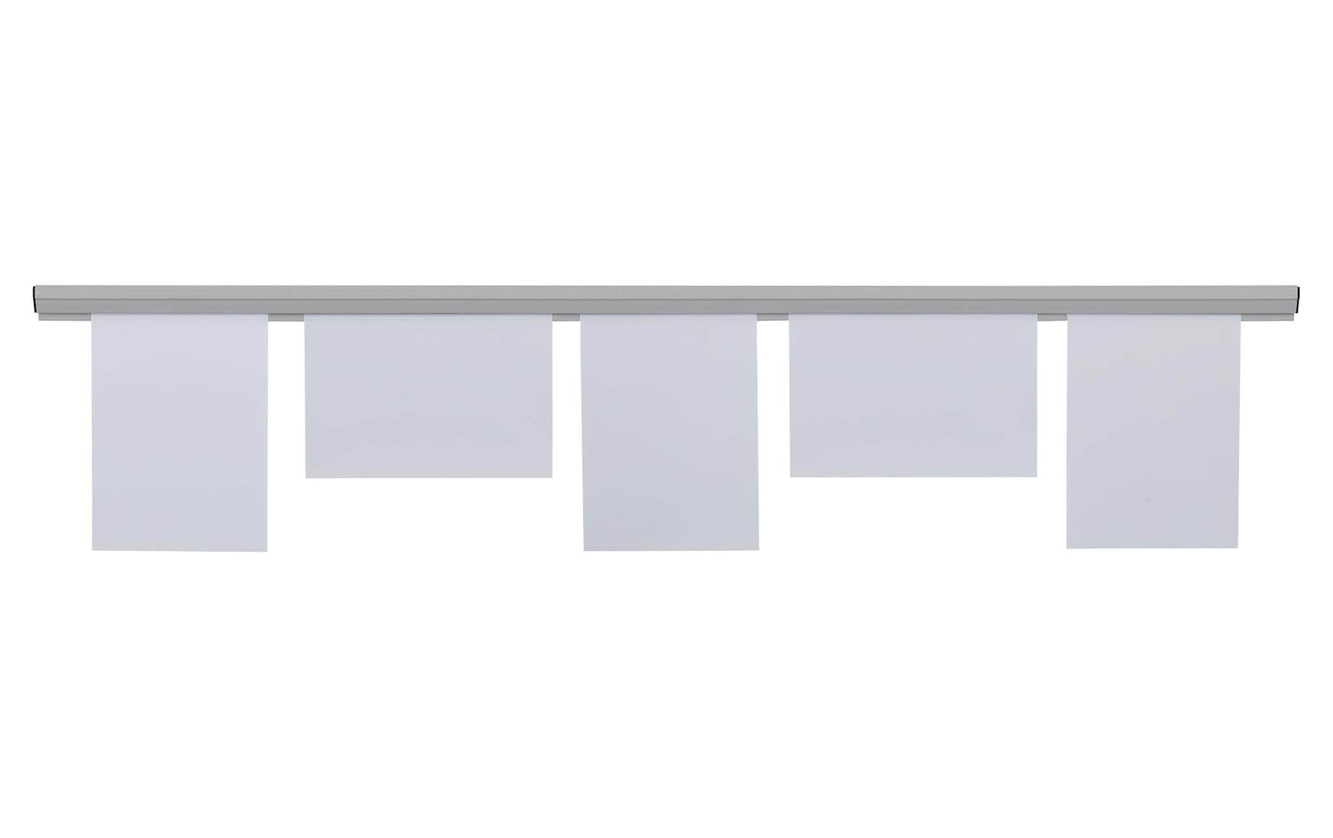 Franken Klemmschiene PKS150 – selbstklebend – grau – Kunststoff – 1'500 × 40 mm
