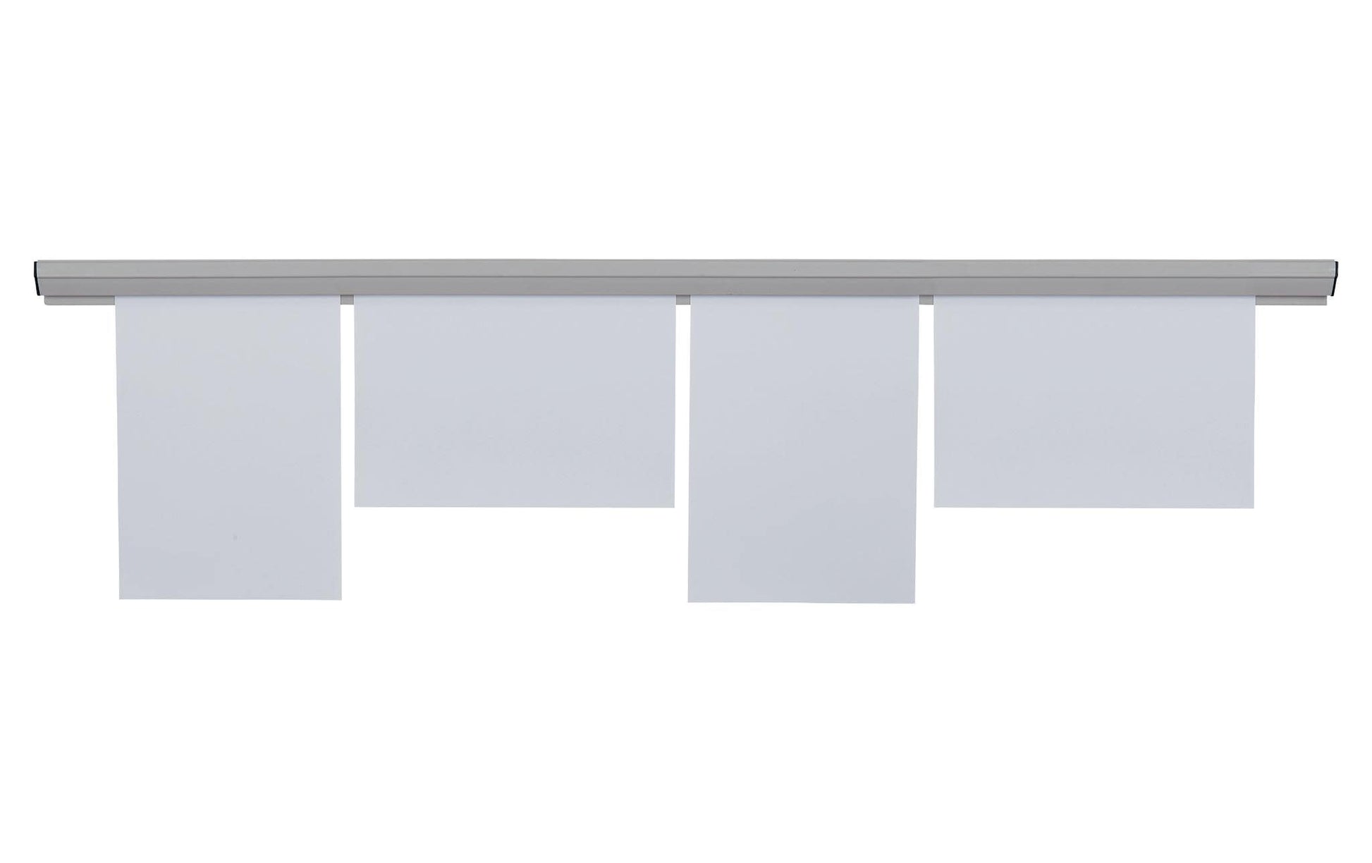 Franken Klemmschiene – selbstklebend – grau – Kunststoff – 1'180×40 mm – 1 Stk.