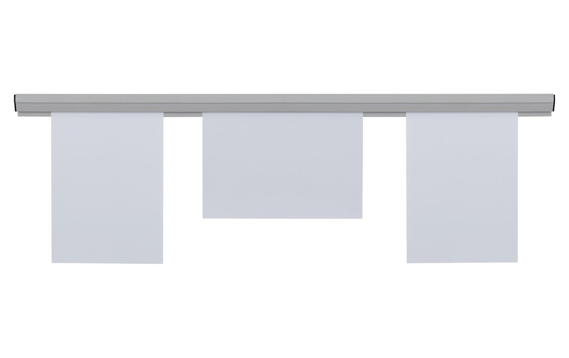 Franken Papierklemmschiene – Kunststoff, grau, 1000 × 40 mm