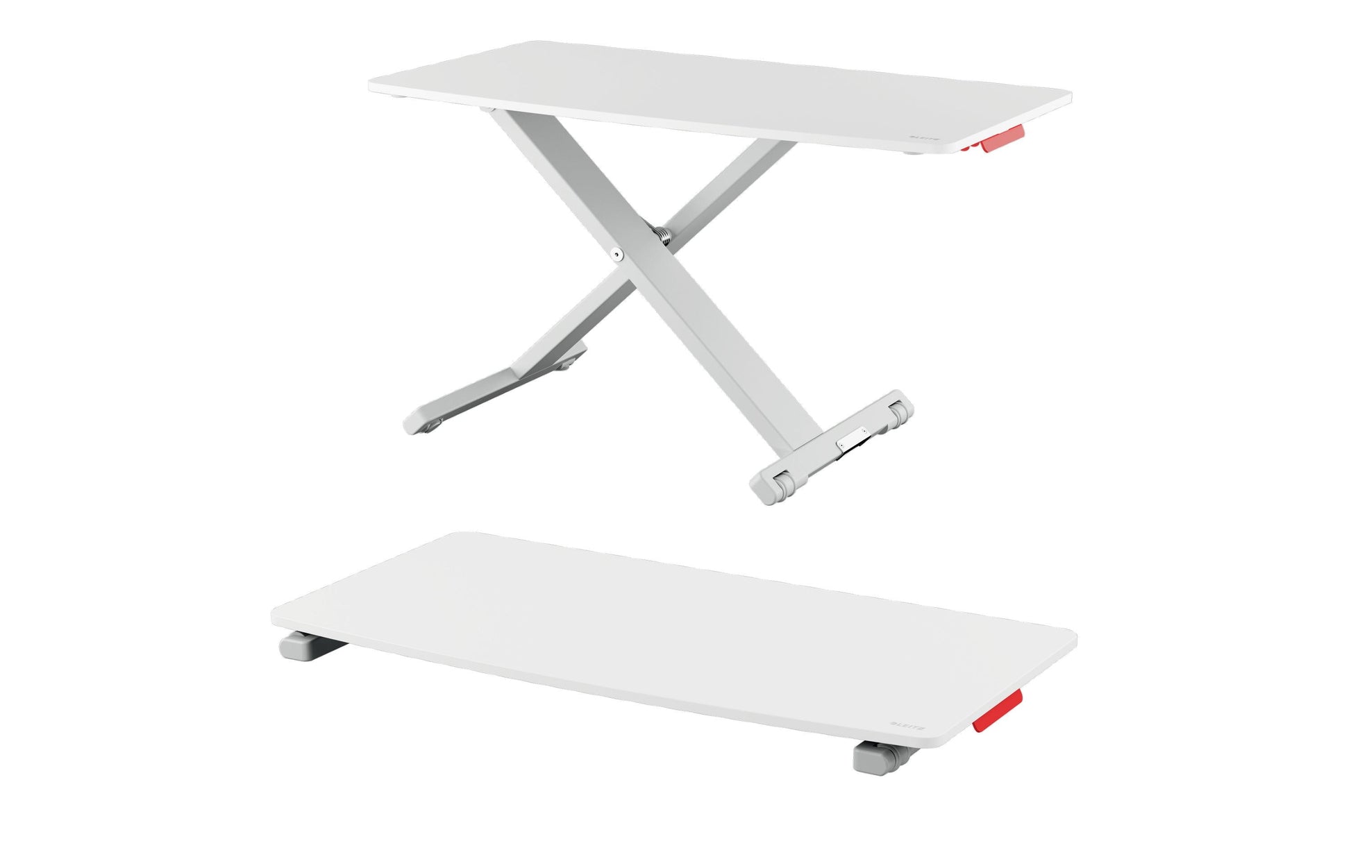 Leitz Stehtisch – 35 × 70 × 4,8–31 cm – Grau – Höhenverstellbar