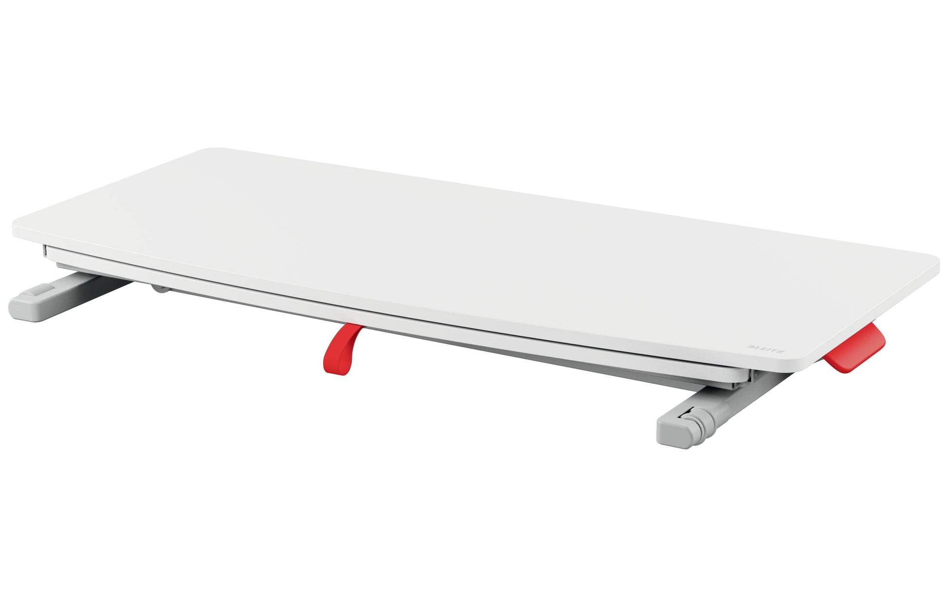 Leitz Stehtisch – 42 × 80 × 7,2-38 cm – grau – höhenverstellbar