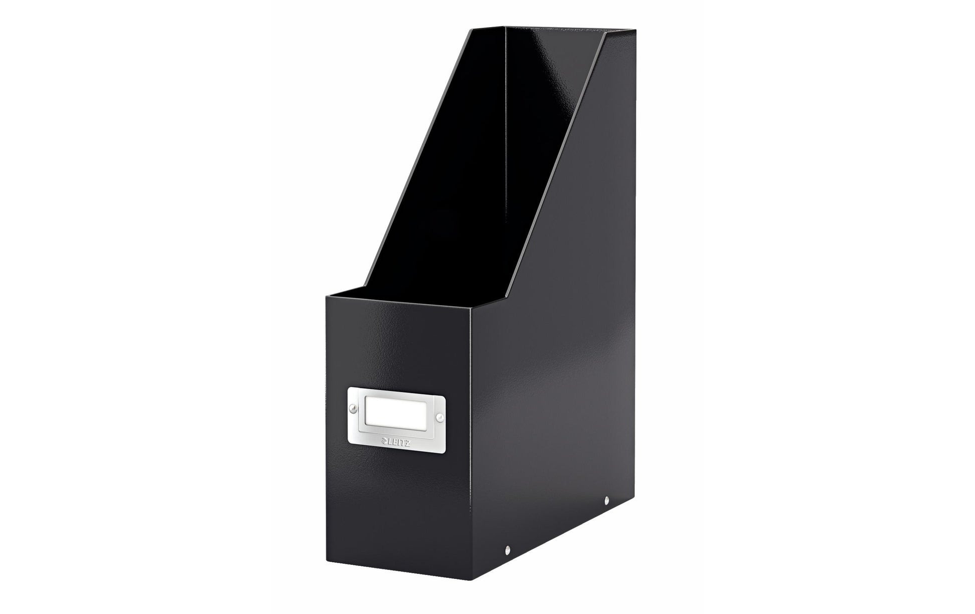 Leitz Ablageprodukt – Karton, mit Beschriftungsfeld, schwarz, 253×103×330 mm