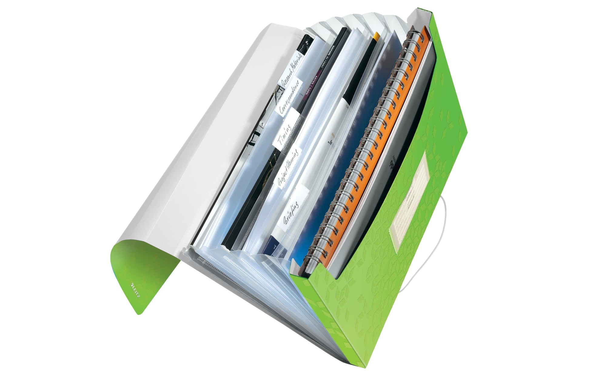 Leitz Gummibandmappe A4 – 1 Fach, Klappe, Polypropylen (PP), Grün, bis 250 Blatt