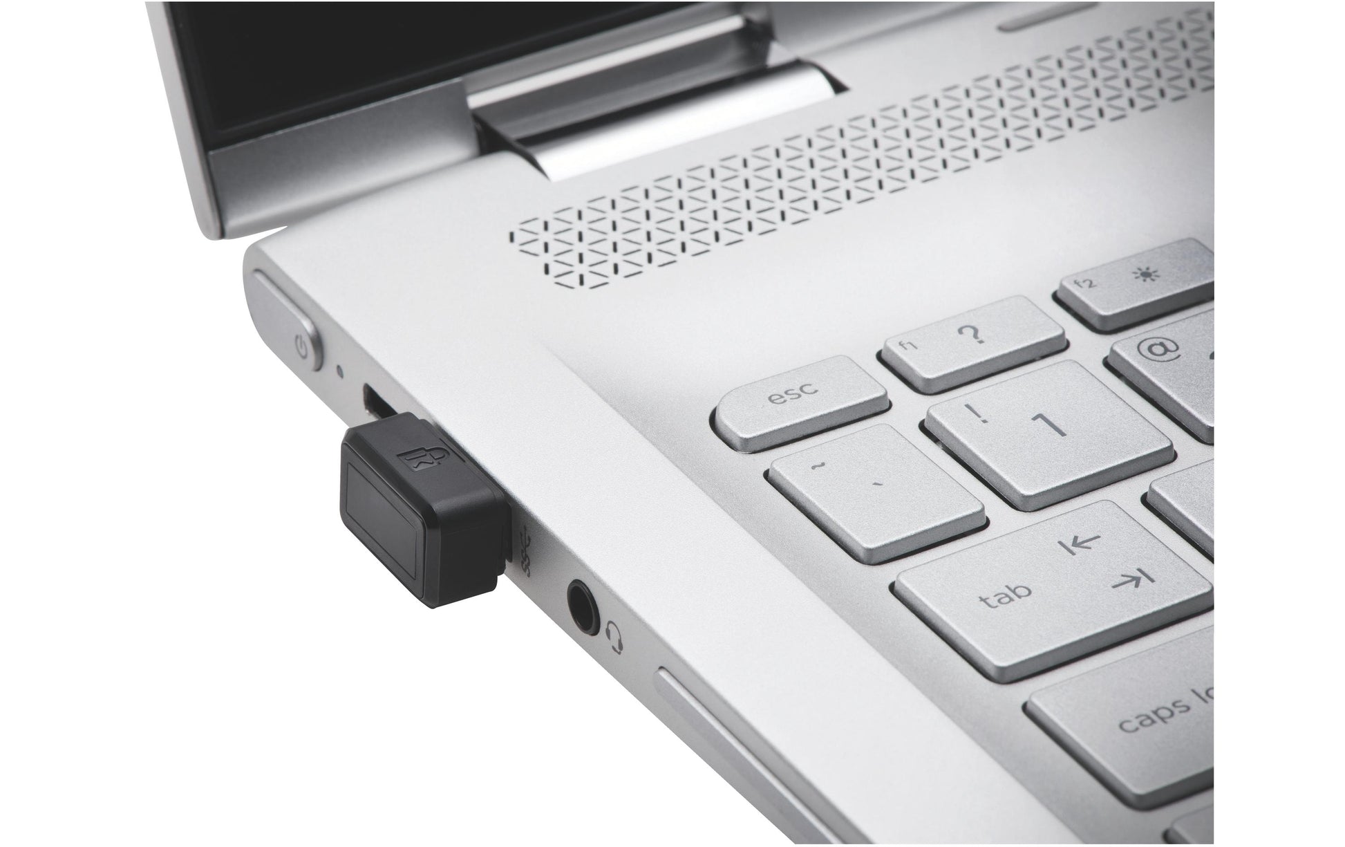 Kensington VeriMark IT – Fingerabdrucksensor (USB), Windows Hello, Silber, für Windows