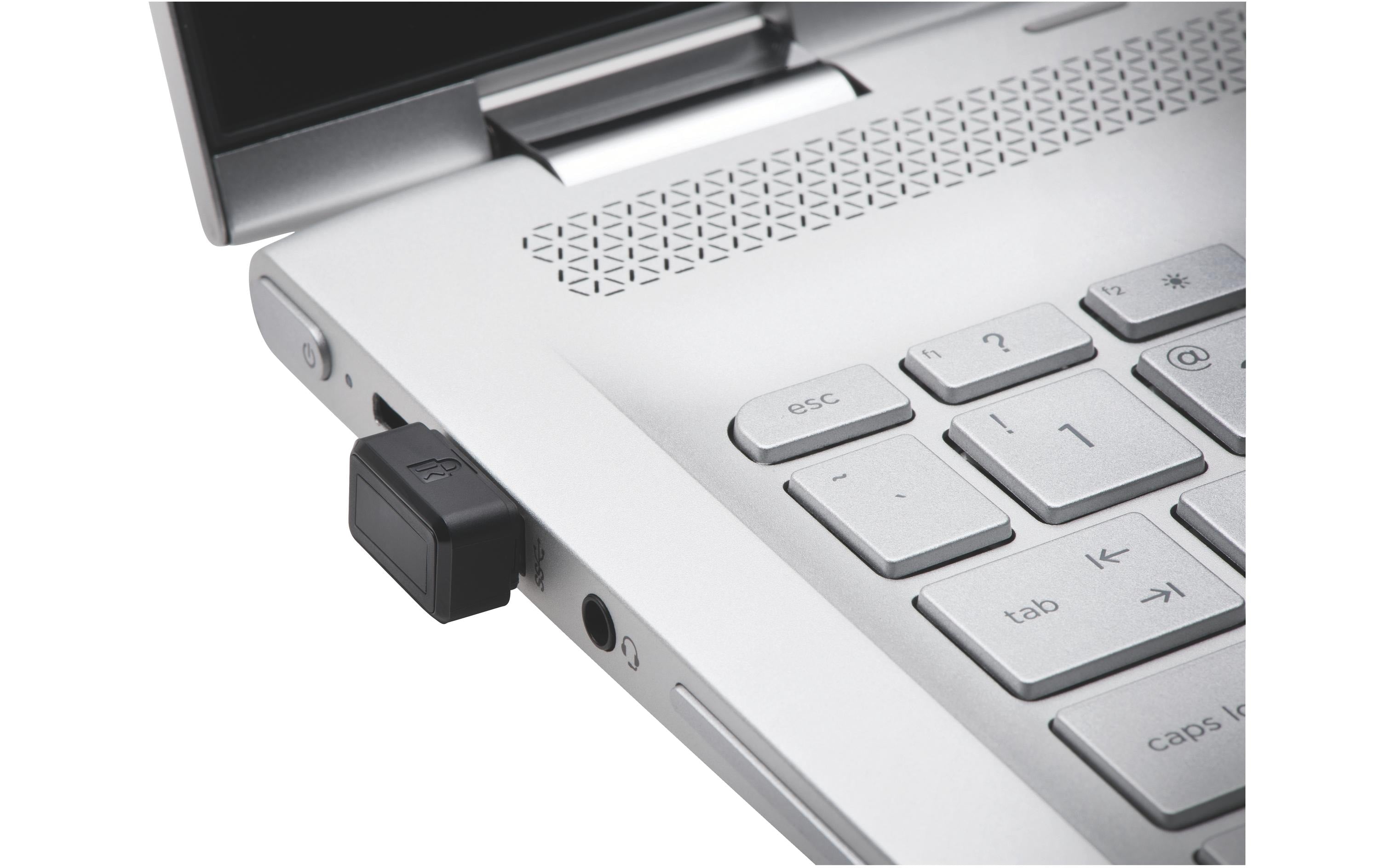 Kensington VeriMark IT – Fingerabdrucksensor (USB), Windows Hello, Silber, für Windows