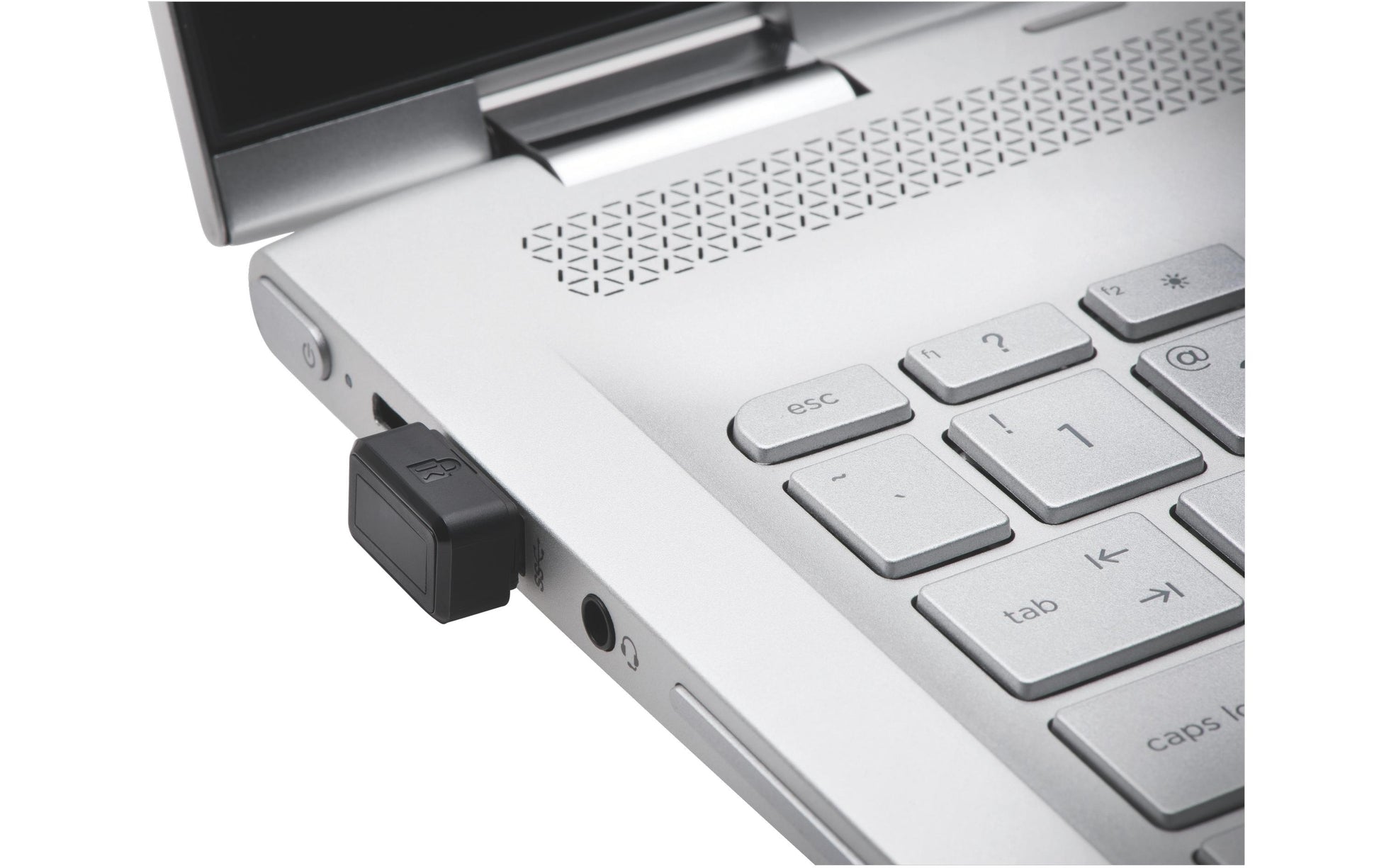 Kensington VeriMark IT – Fingerabdrucksensor (USB), Windows Hello, Silber, für Windows