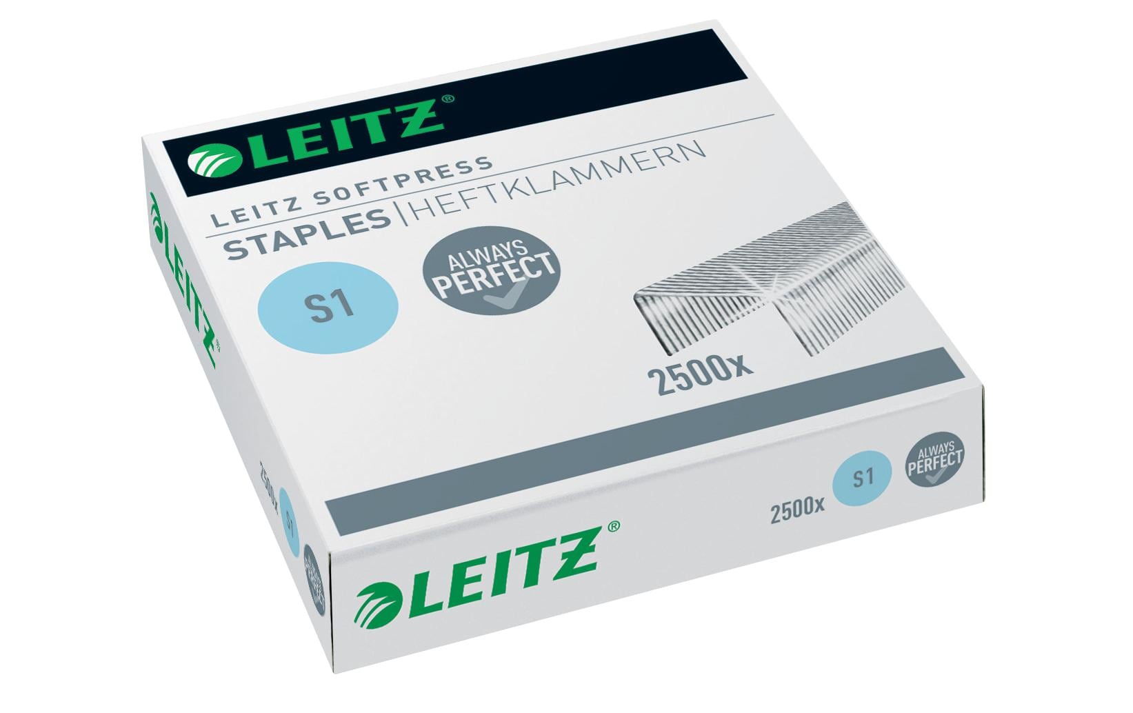 Leitz Heftklammern – 6 mm – Metall, silber – 2500 Stk.