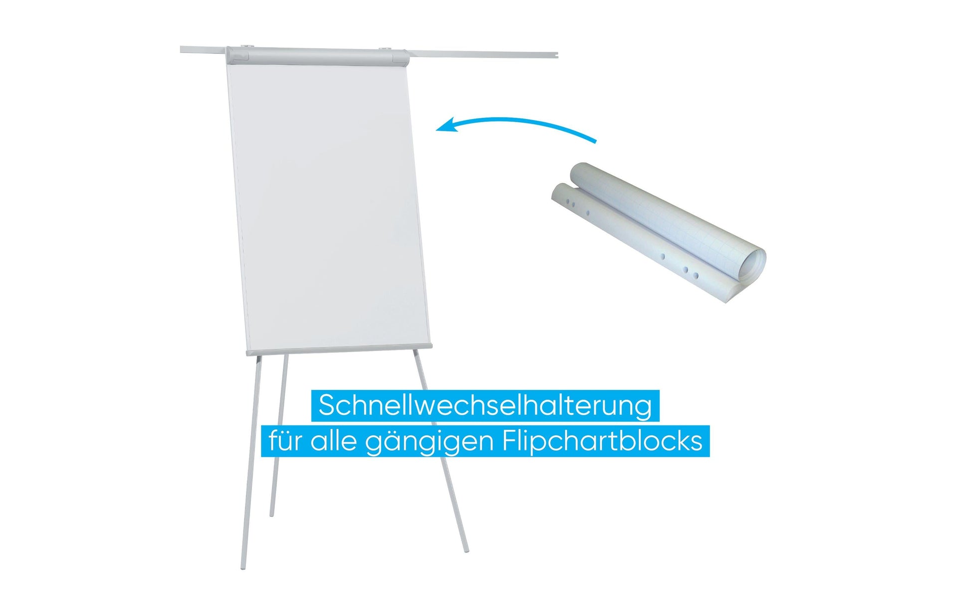 Franken Flipchart ECO Standard – 68 × 105 cm, grau