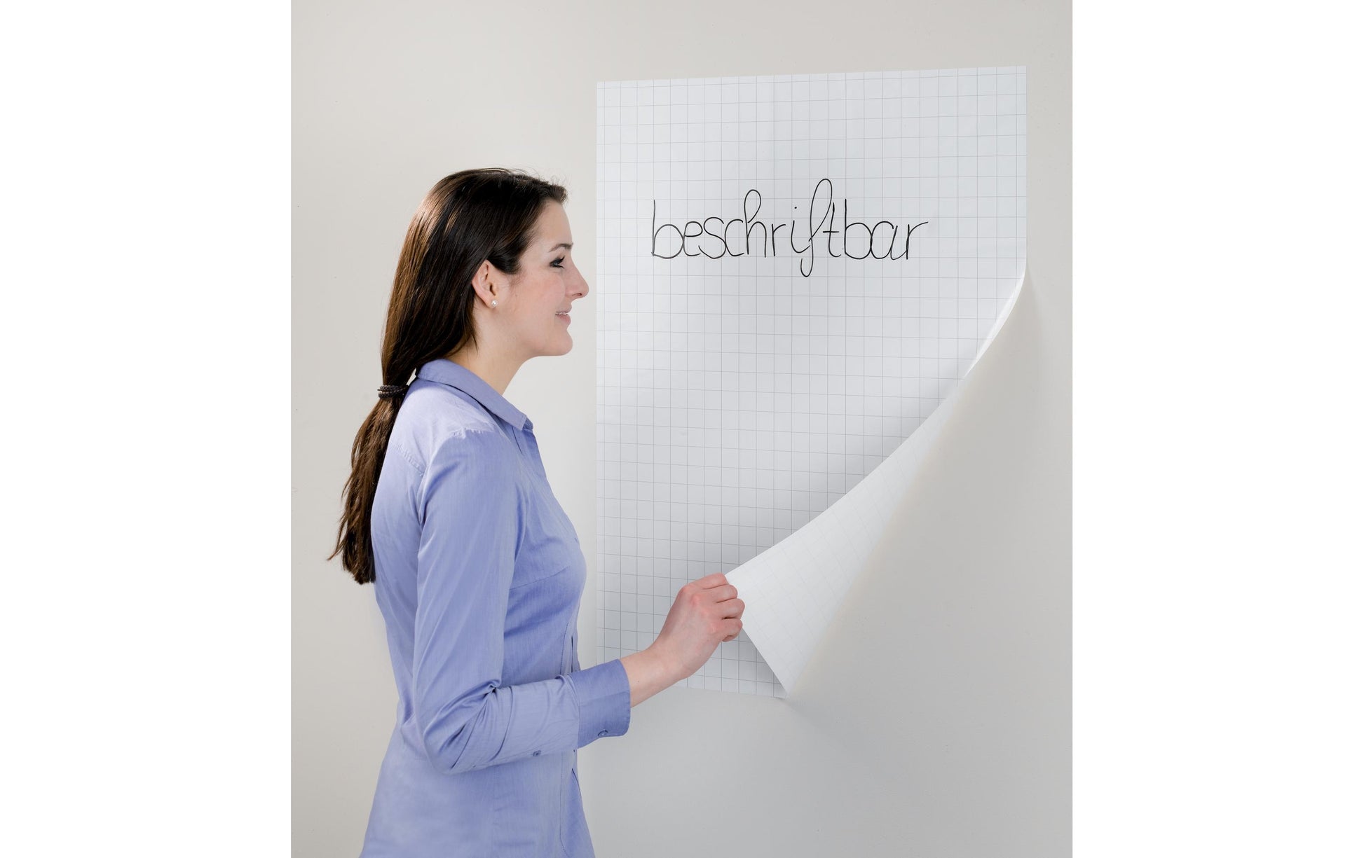 Franken Whiteboardfolie – selbstklebend, weiss – 60 × 80 cm, 25 Blatt