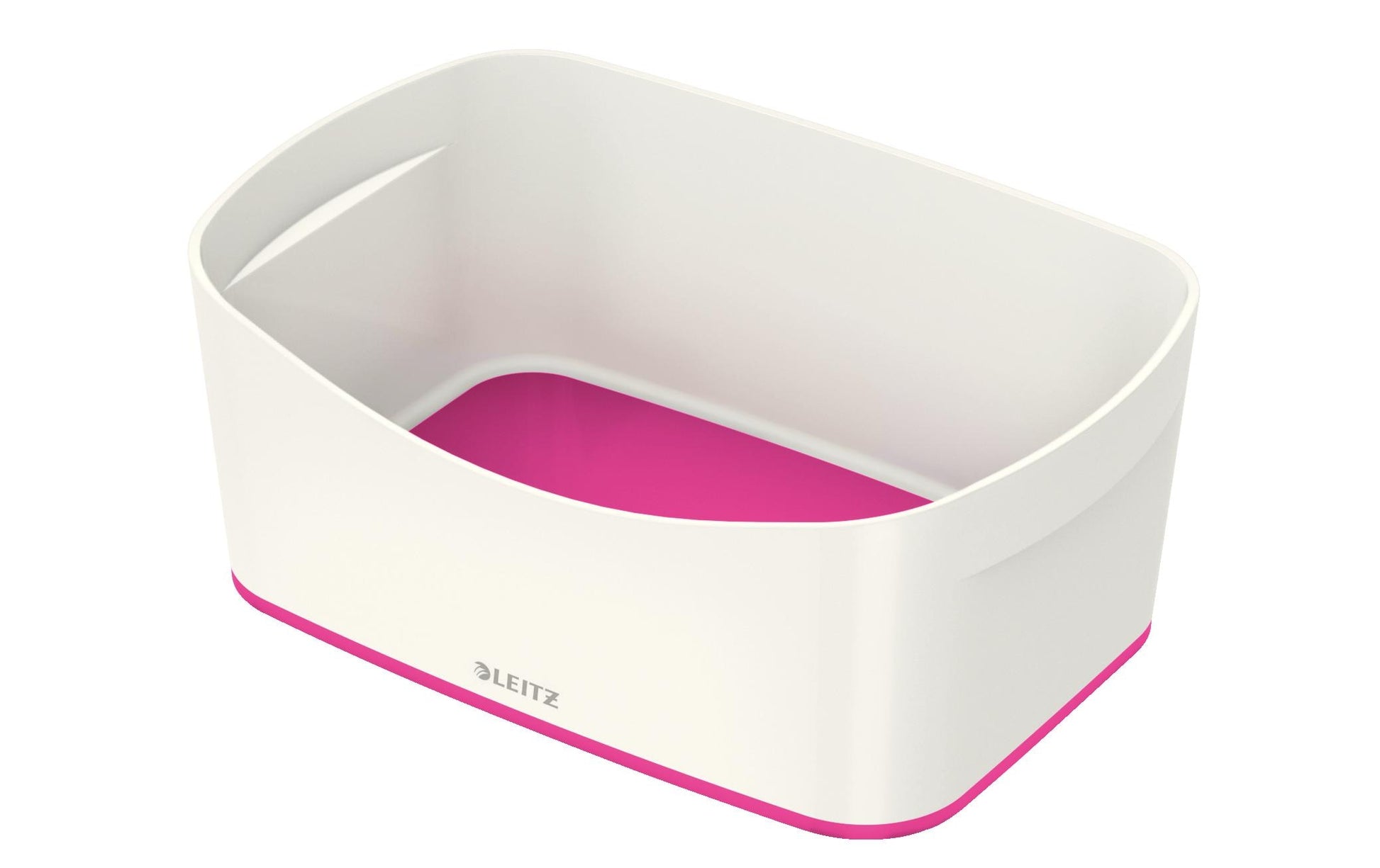 Leitz Aufbewahrungsschale MyBox – ABS-Kunststoff, weiss/pink metallic, 24,6 × 9,8 × 16 cm