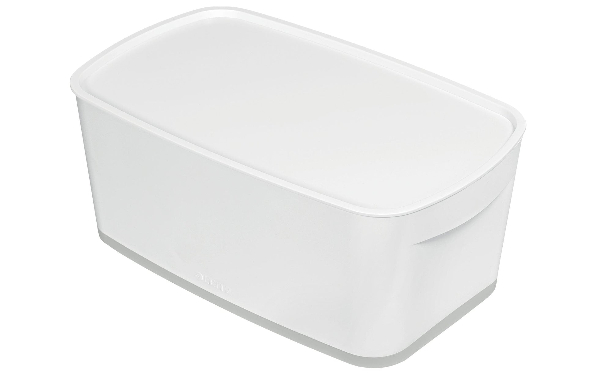 Leitz Aufbewahrungsbox MyBox – Kunststoff, weiss/grau, 31,8 × 12,8 × 19,1 cm – 1er-Pack