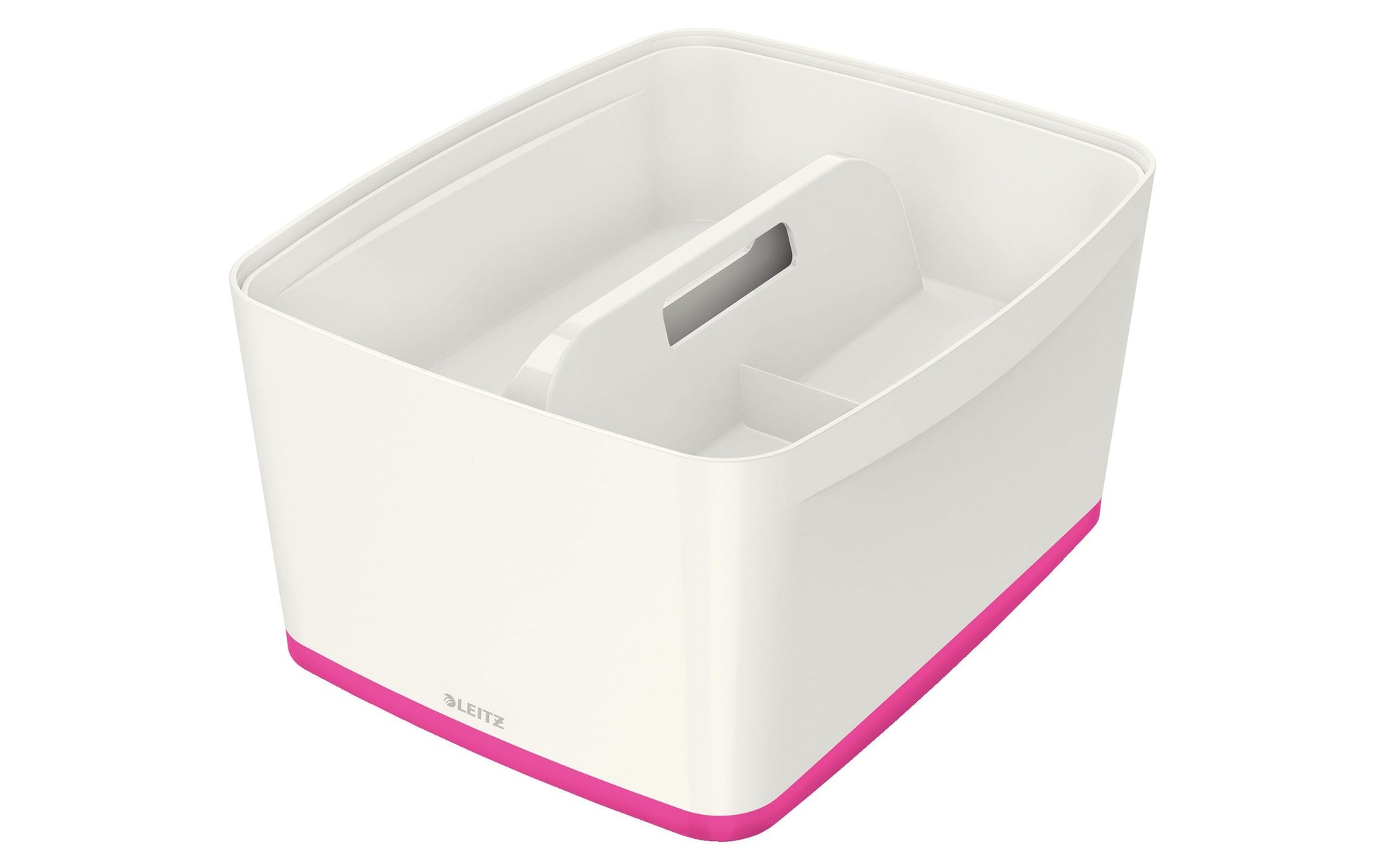 Leitz Aufbewahrungsbox – Kunststoff, weiss/pink, 31,8 × 19,8 × 38,5 cm