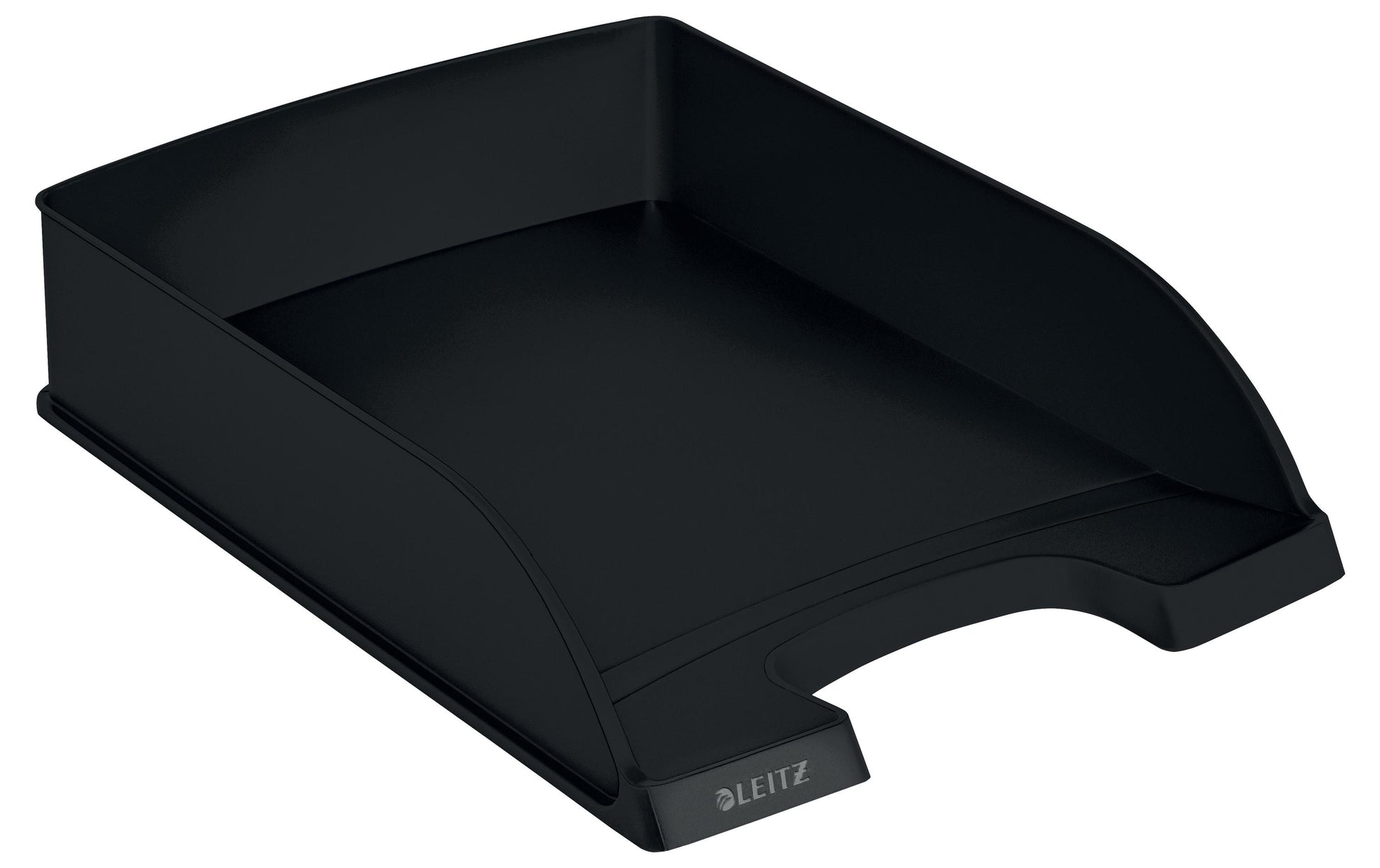 Leitz Recycle – Briefkorb für A4, Kunststoff (recycelt), Schwarz, 255 × 357 × 70 mm