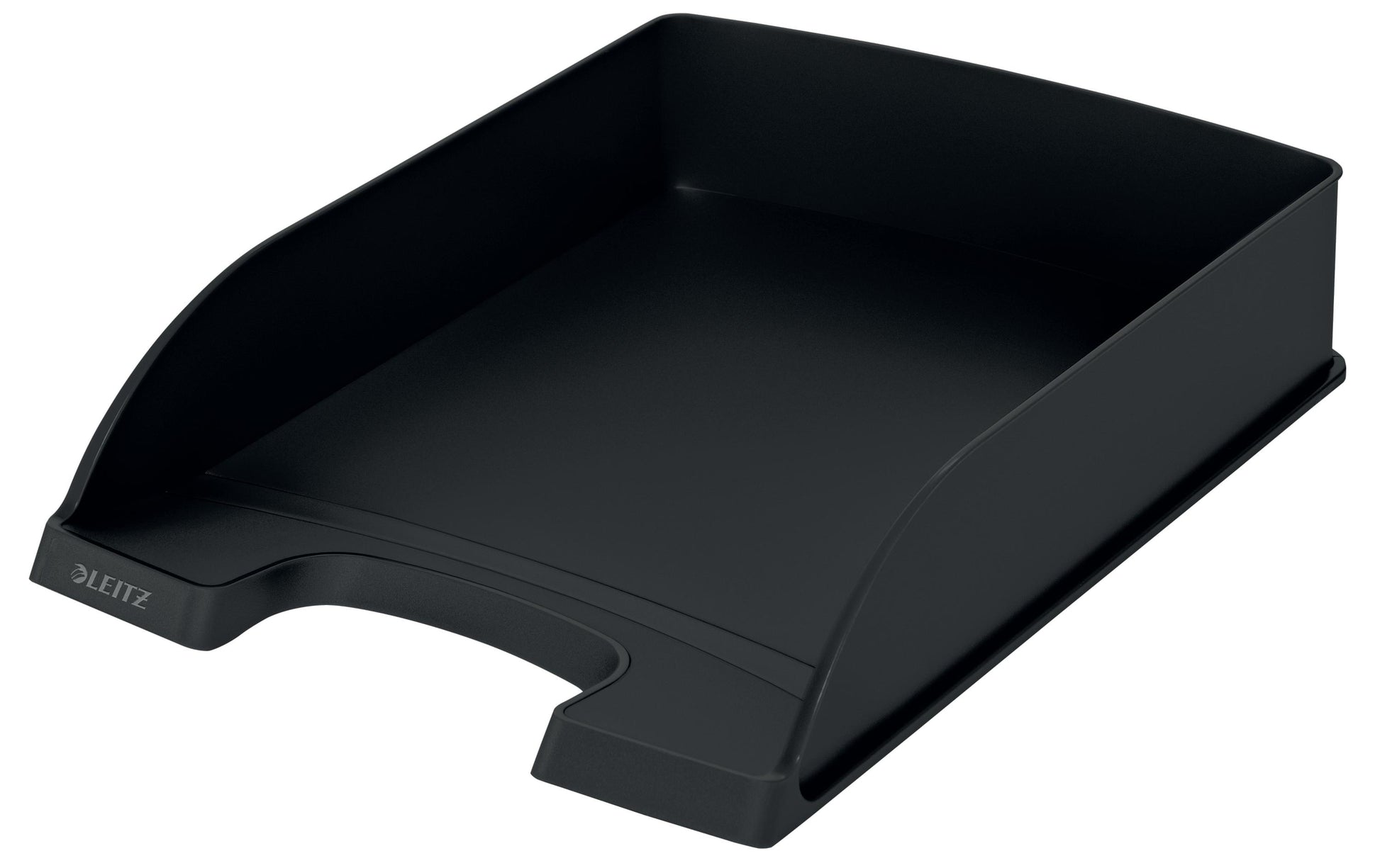 Leitz Recycle – Briefkorb für A4, Kunststoff (recycelt), Schwarz, 255 × 357 × 70 mm
