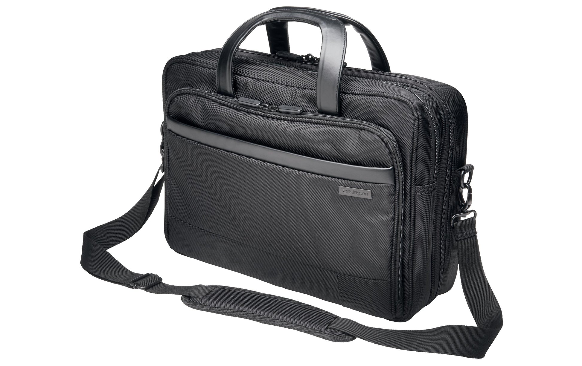 Kensington Contour 2 Notebook-Tasche bis 15,6" – wasserfest, Trolley-Band – Schwarz