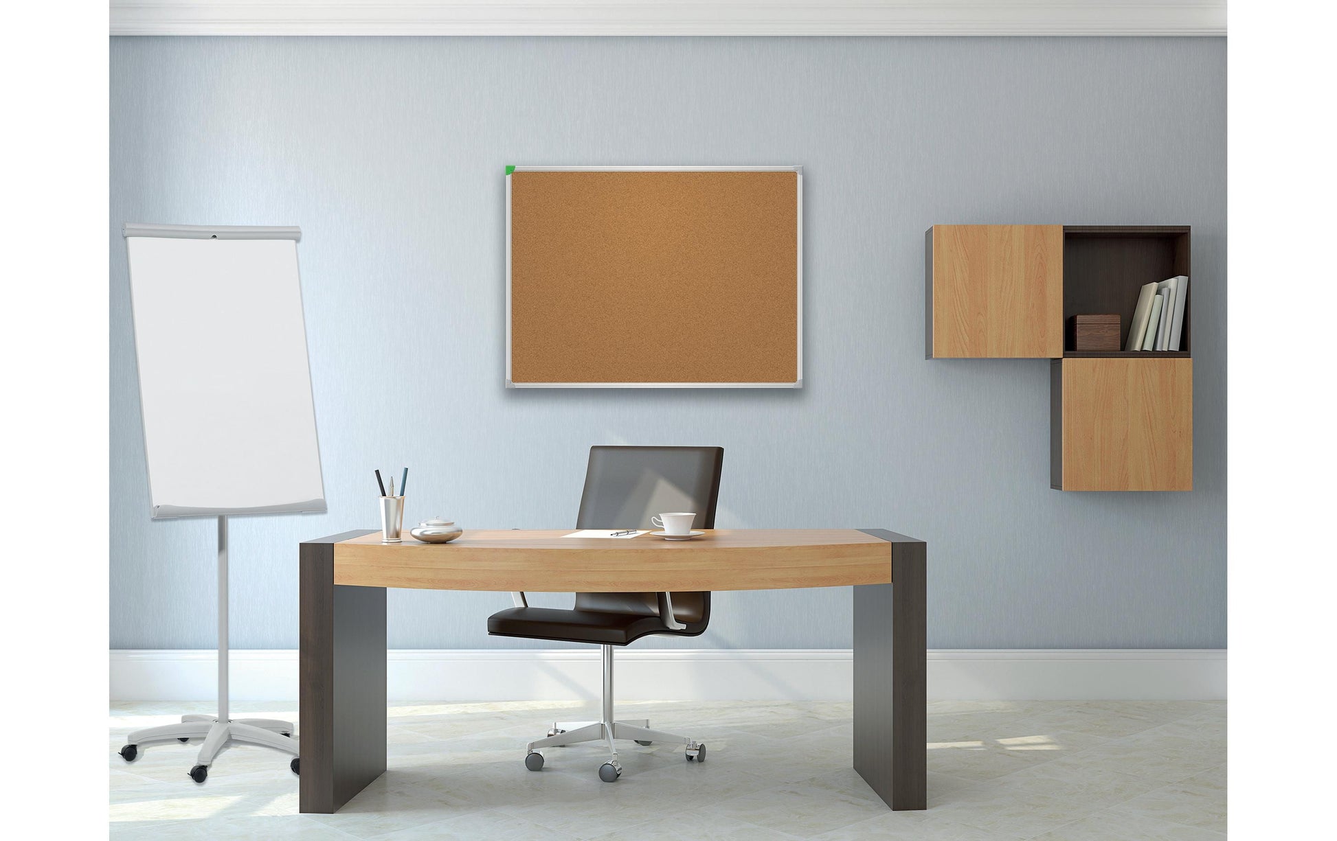 Franken Pinnwand – Kork, Alurahmen – 80 × 60 cm