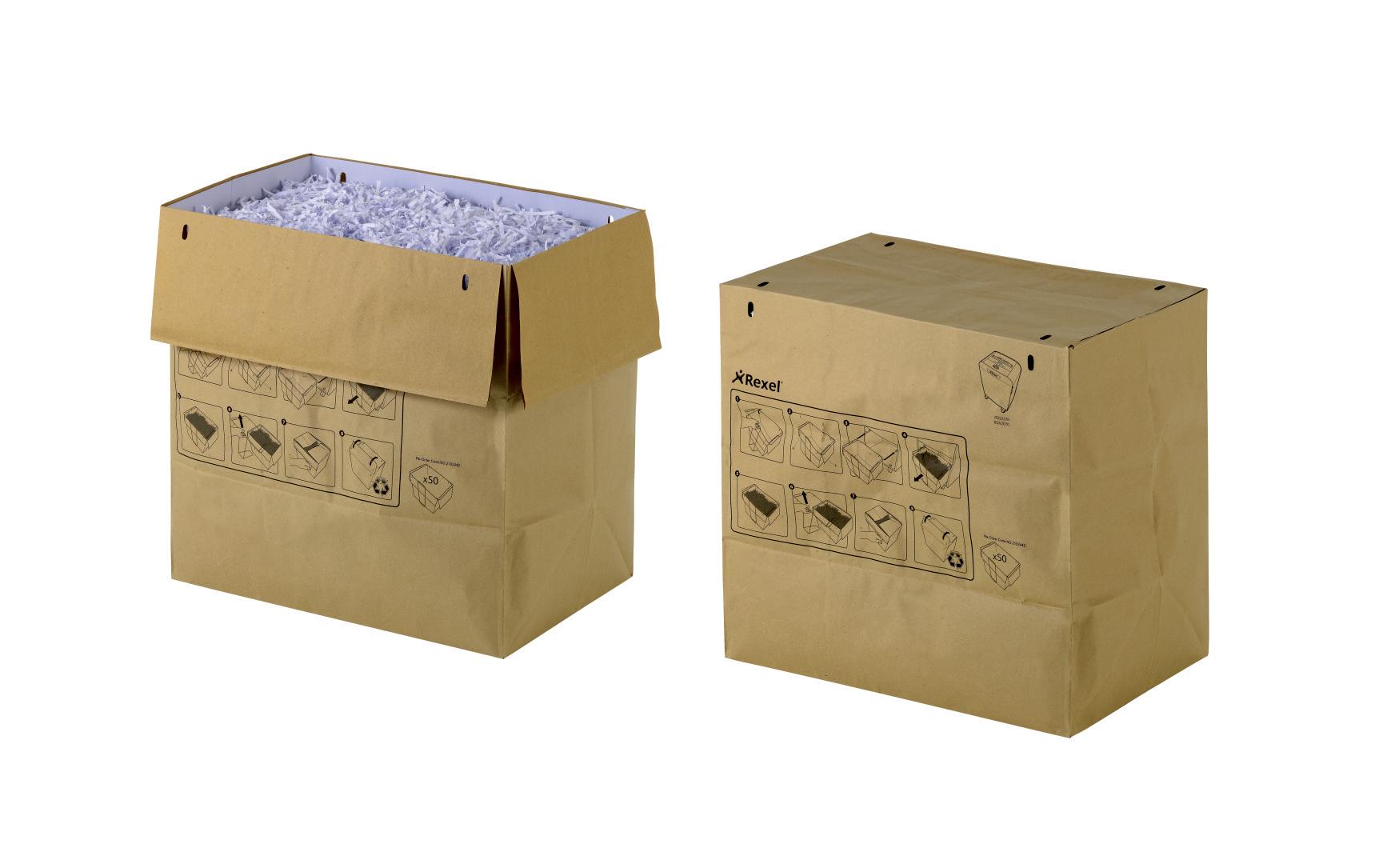 Rexel Aktenvernichtersäcke – 50 Stk., 70 l