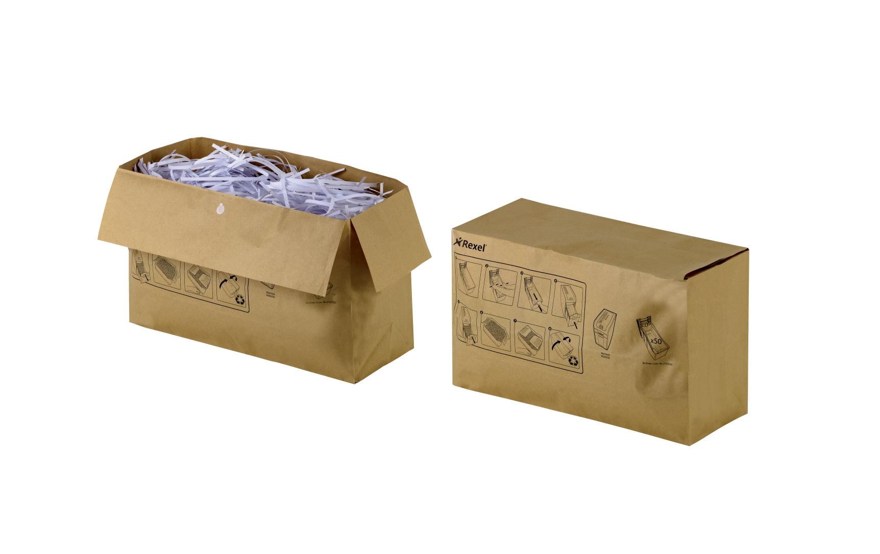 Rexel Aktenvernichtersäcke – 50 Stk., 70 l