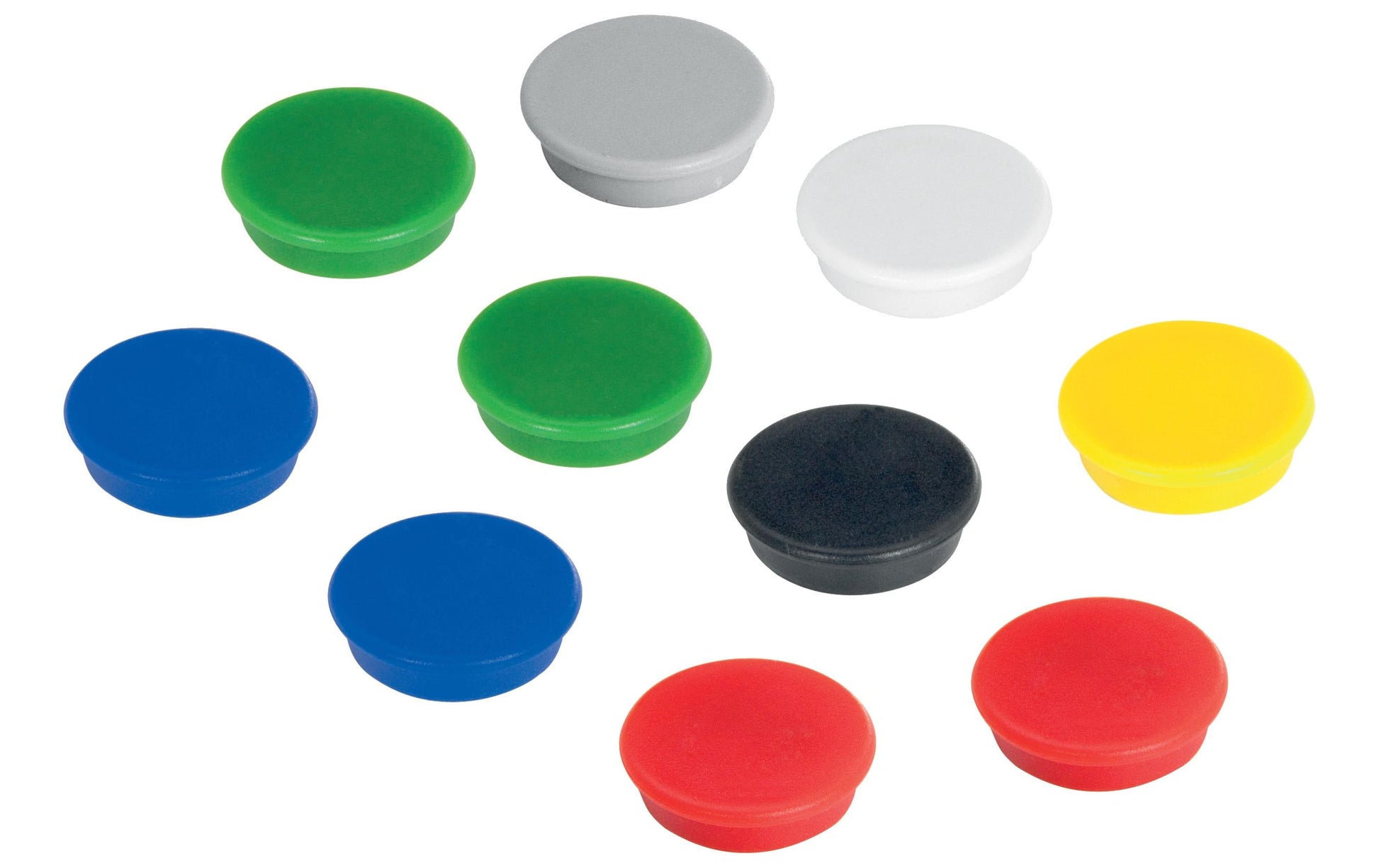 Franken Tafelmagnete – Ø 24 mm, 10 Stk., sortiert