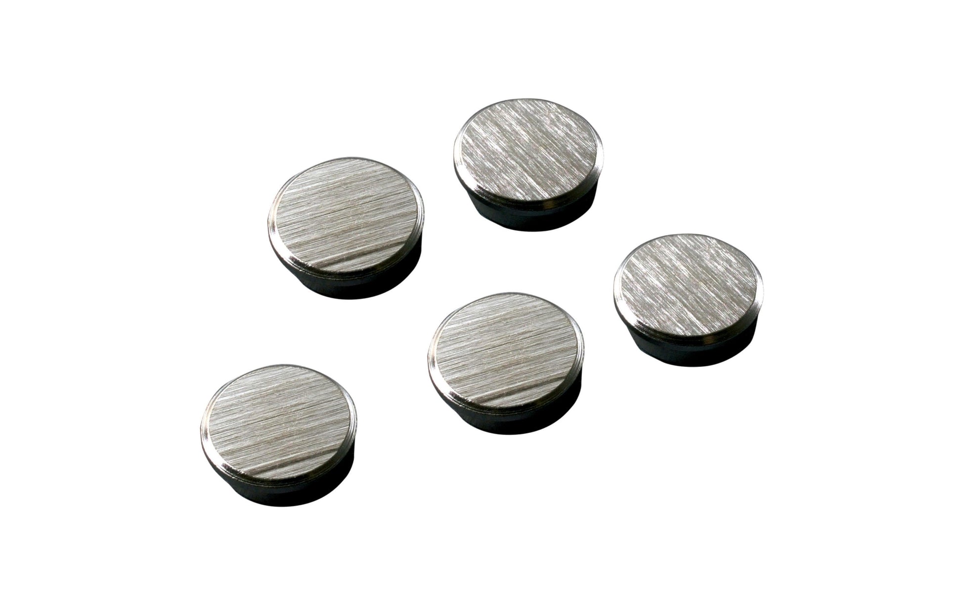 Franken HM30CR/5 Tafelmagnet Rundmagnet – Ø 30 mm, silber, Chromkappe, 5 Stk.
