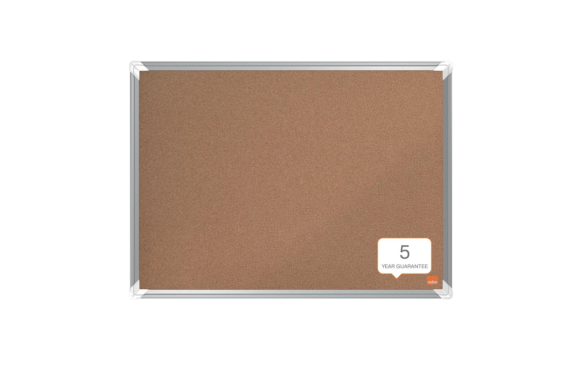 Nobo Korktafel Premium Plus – 60 × 45 cm – braun, Aluminiumrahmen