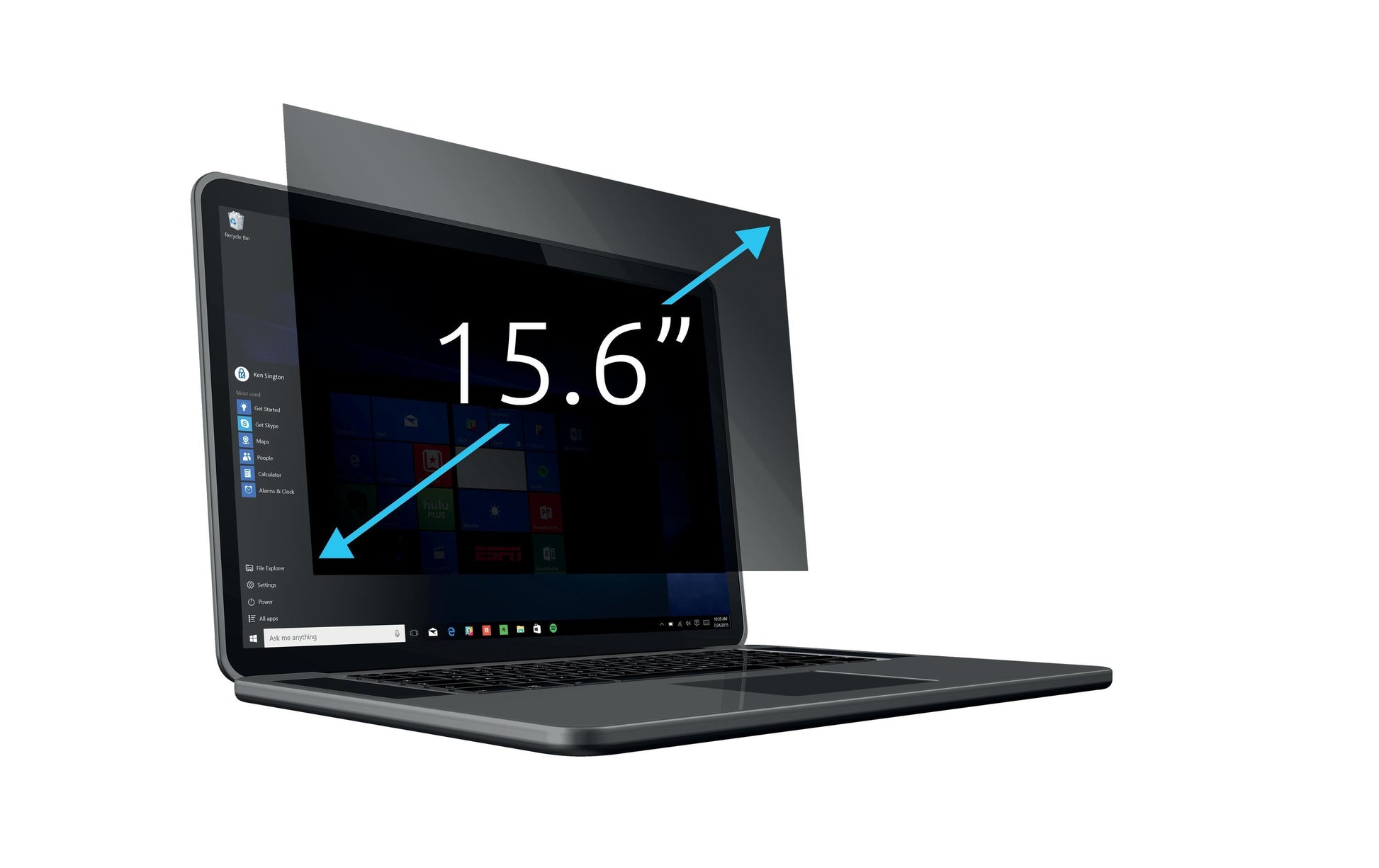 Kensington Displayschutz für Notebooks bis 15,6" – Schwarz