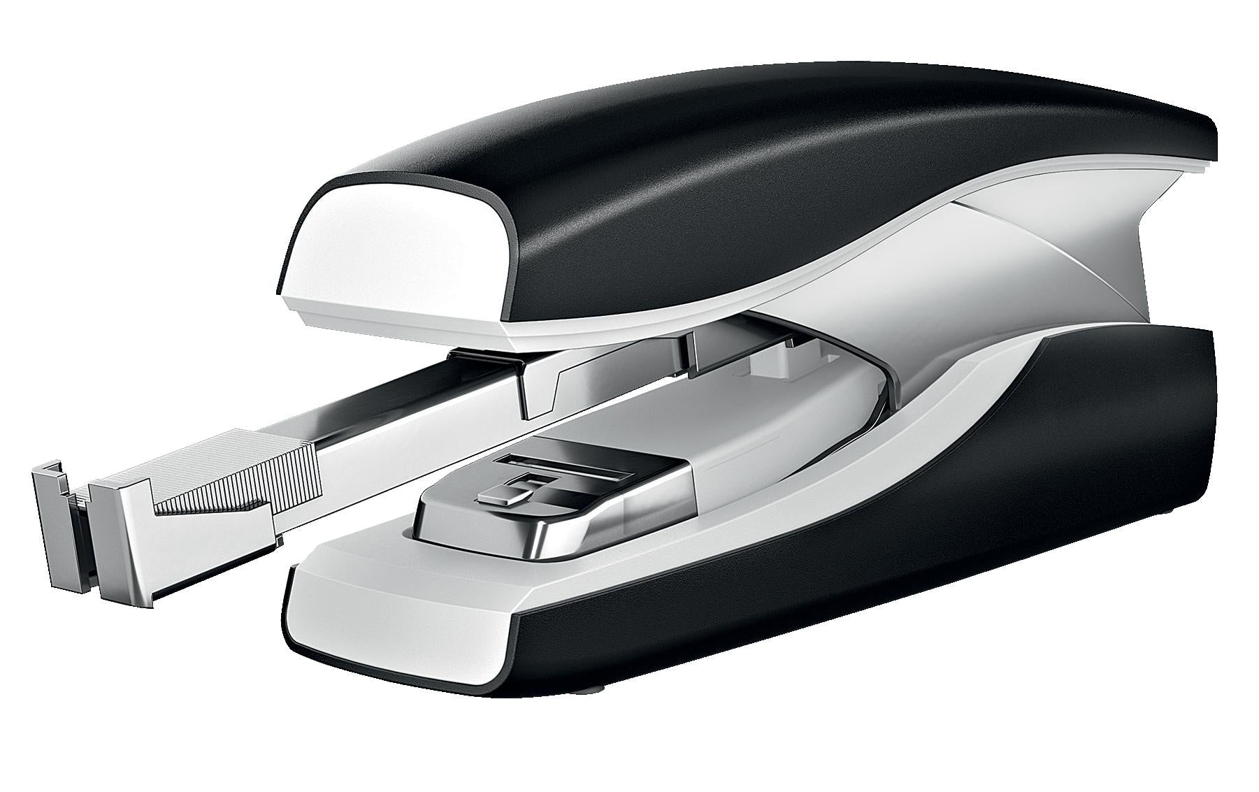 Leitz NeXXt – Hefter, 30 Blatt, Flat-Clinch, geschlossene Heftung, Oberlade-Mechanik, schwarz