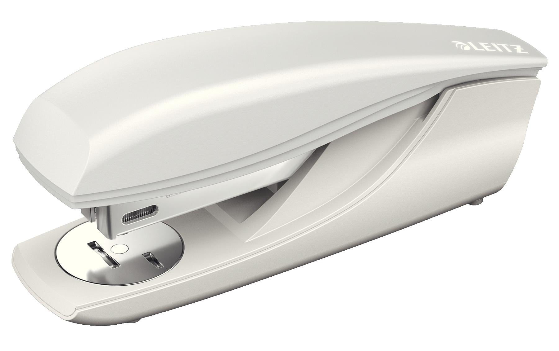 Leitz NeXXt 5500 – Hefter, 30 Blatt, für 24/6, 26/6, Oberlade, Klammernentferner, Einlegetiefe 38 mm, Grau