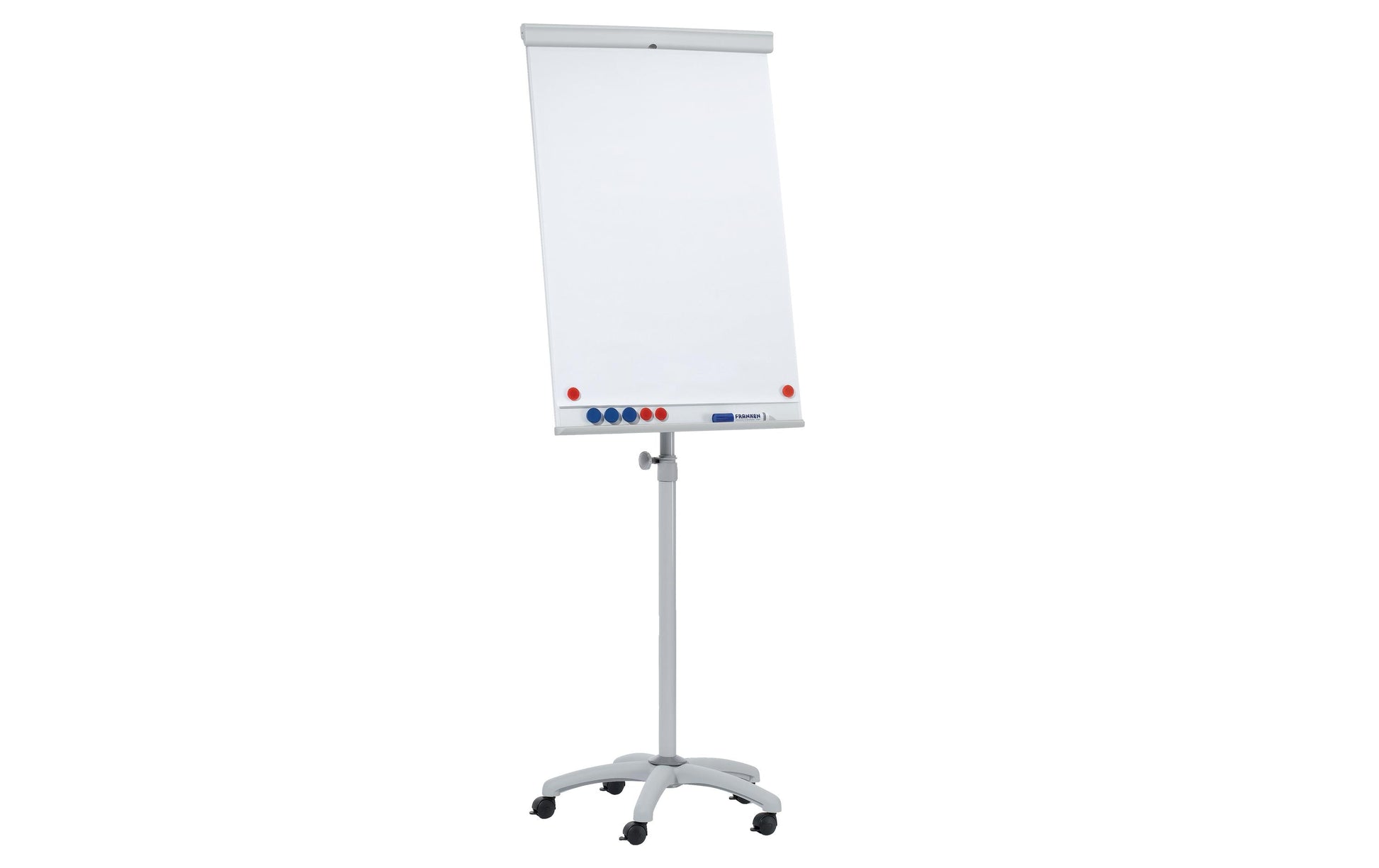 Franken Flipchart-Block X-tra Line Mobil – 68 × 105 cm, grau, weiss, Kunststoff
