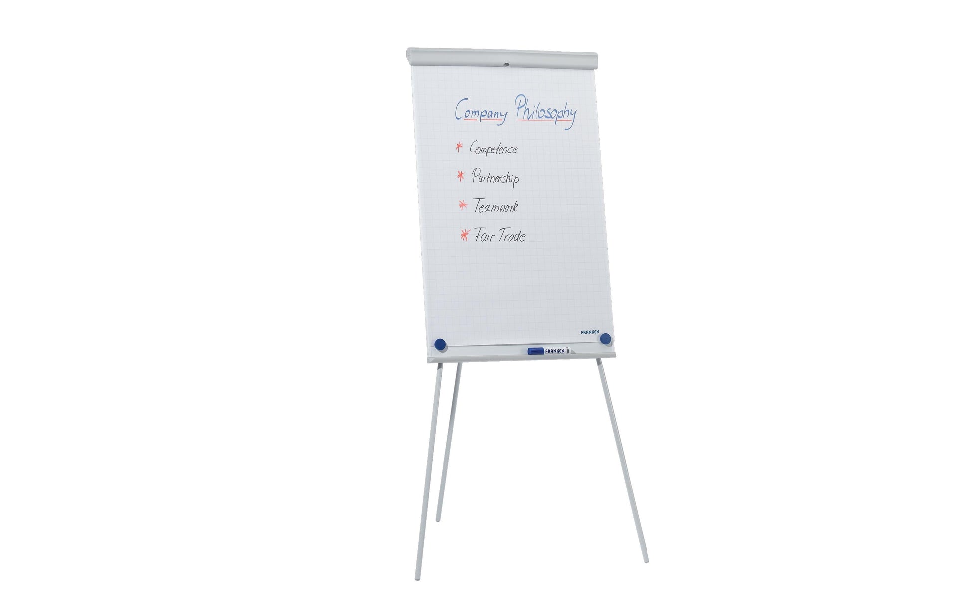 Franken Flipchart X-tra Line Standard – 68 × 105 cm, hellgrau