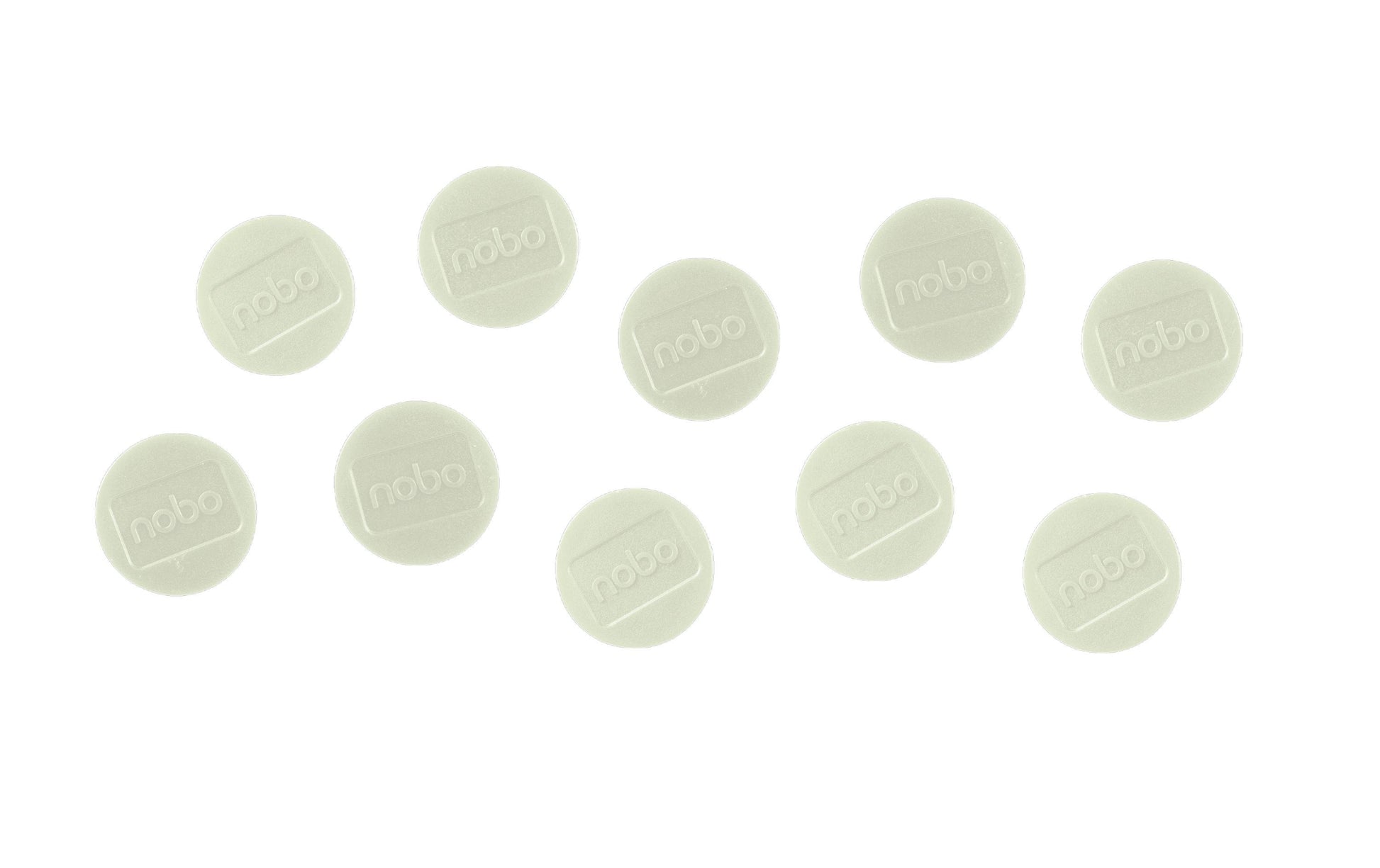 Nobo Tafelmagnete – Ø 32 mm – 10 Stk., weiss