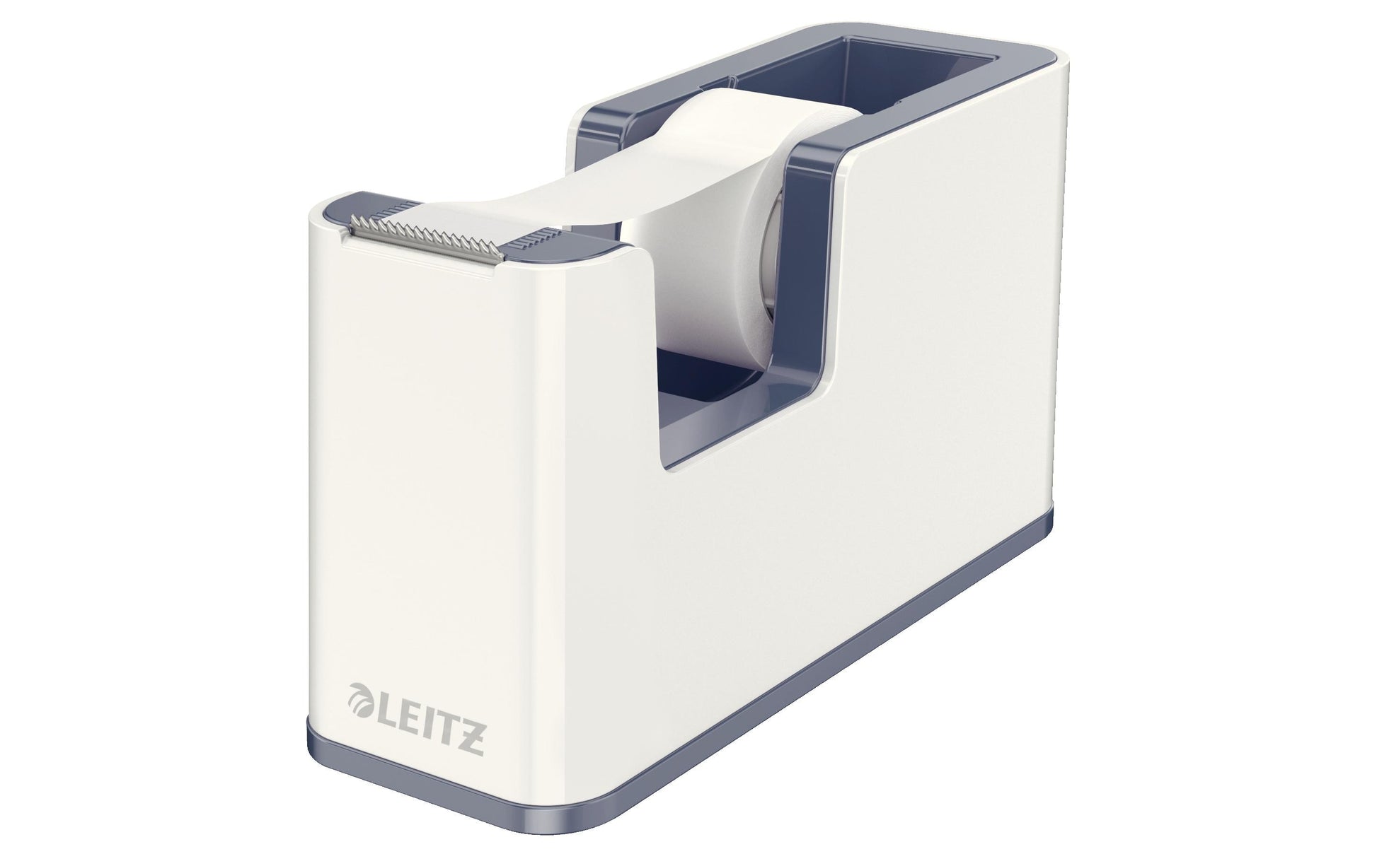 Leitz Tischabroller WOW – für Rollenbreite bis 19 mm, für Bandlänge bis 33 m, für Kern 1", Metallmesser