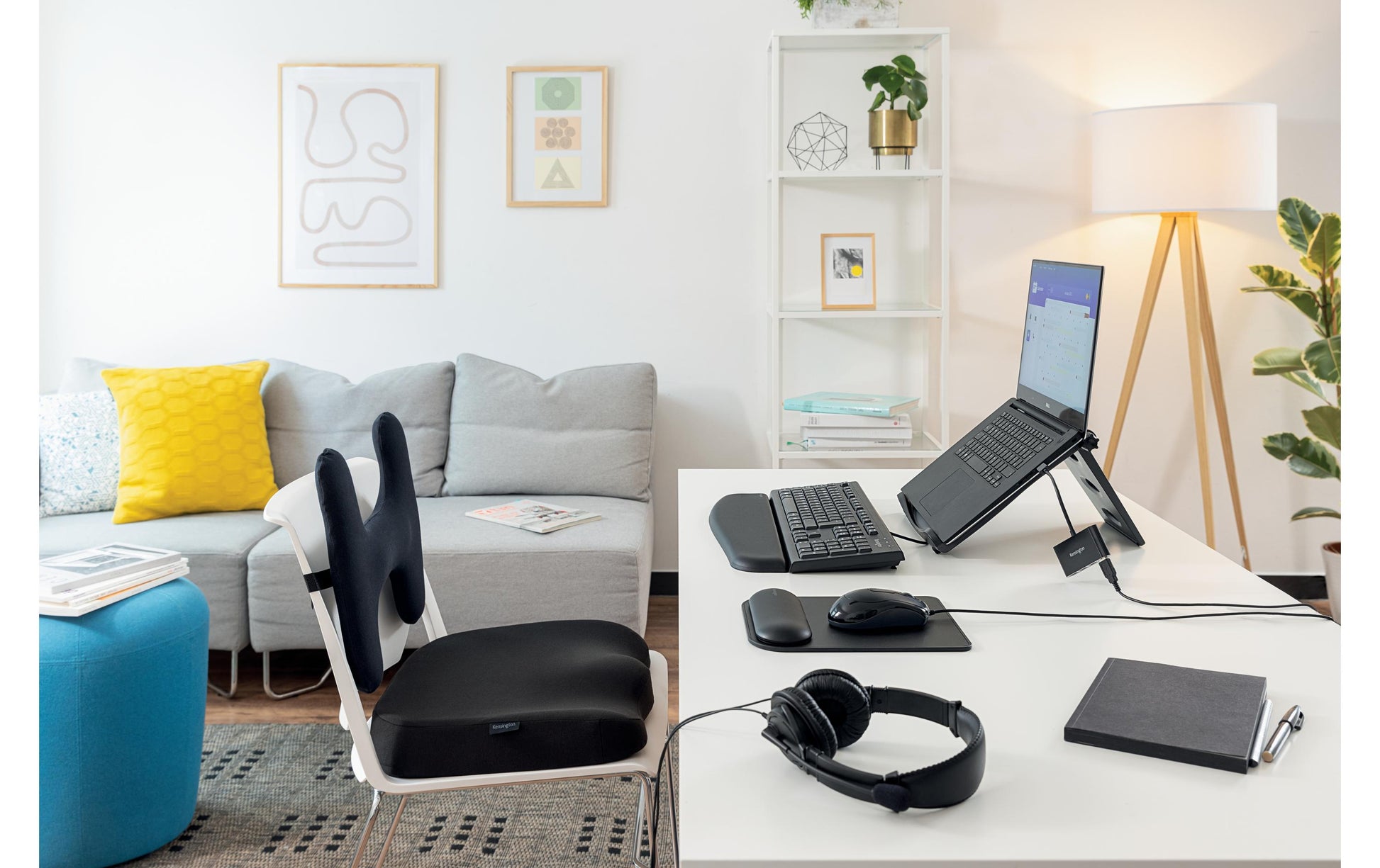 Kensington Laptop-Ständer – bis 17", faltbar, höhenverstellbar – Schwarz