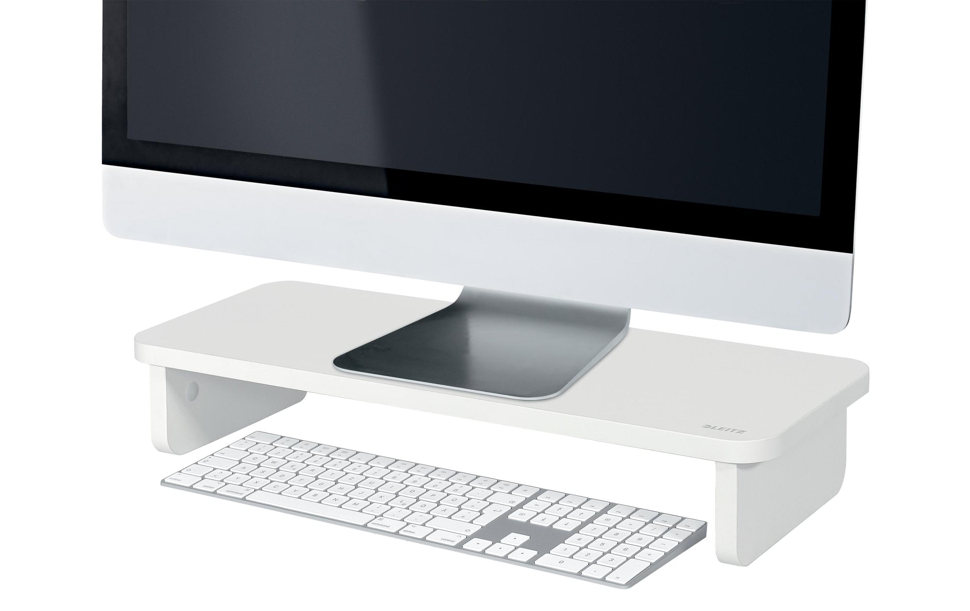 Leitz 64340001 – Monitor-Tischständer – freistehend – 1 Monitor – bis 24" – bis 20 kg/Monitor – Weiss