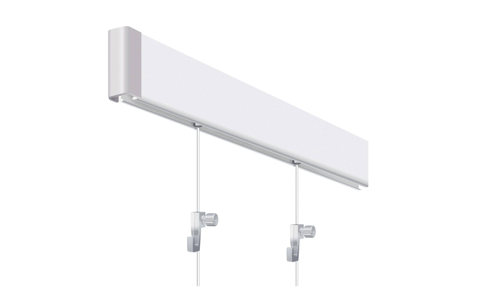 Franken Wandhalterung GSS1 09 – mit Schrauben – Weiss – Aluminium – 2000×50 mm – 1 Stk.