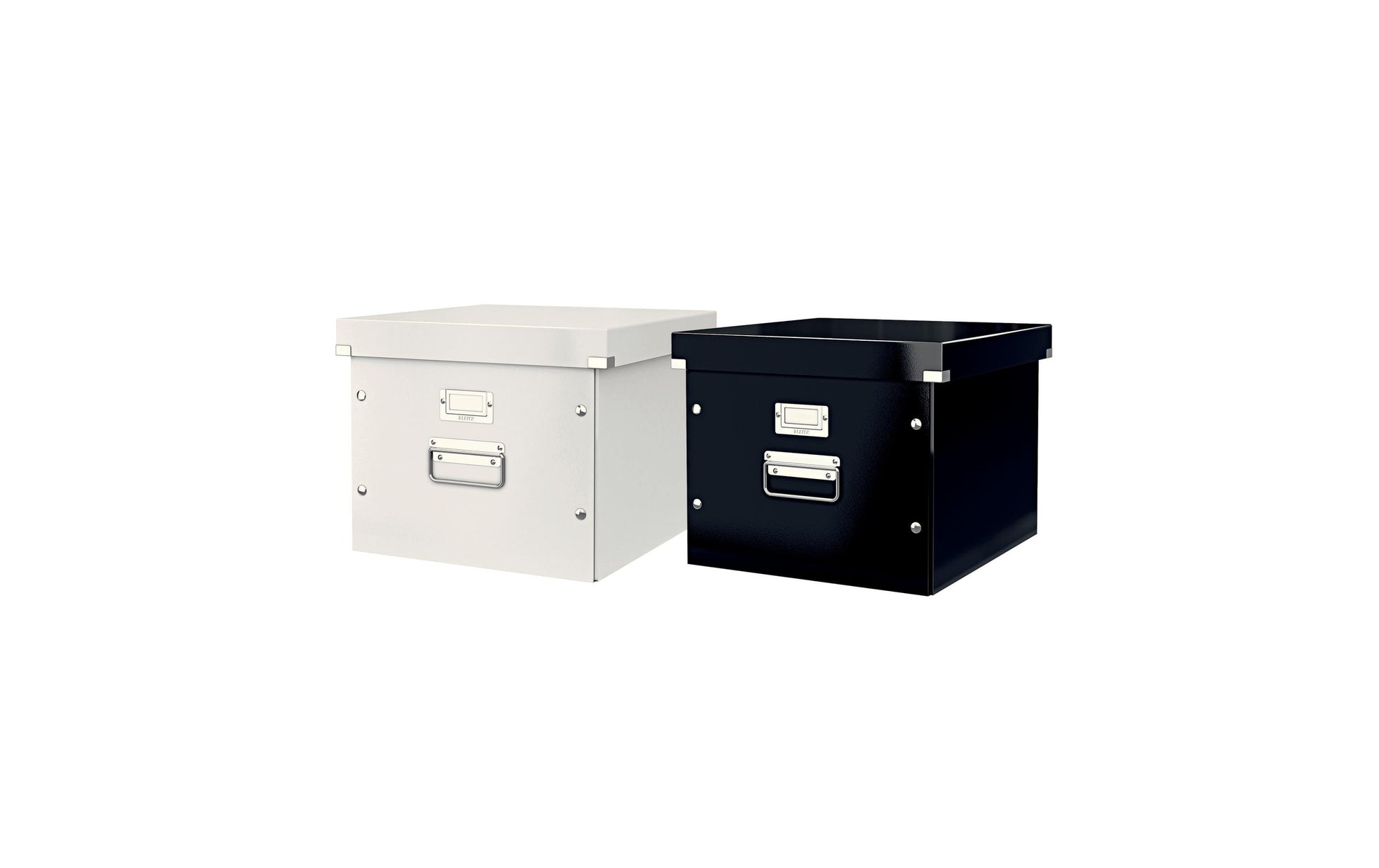 Leitz Aufbewahrungsbox B 357 × H 367 × T 285 mm – für A4, 1 Schublade, mit Etikettenhalter, Weiss