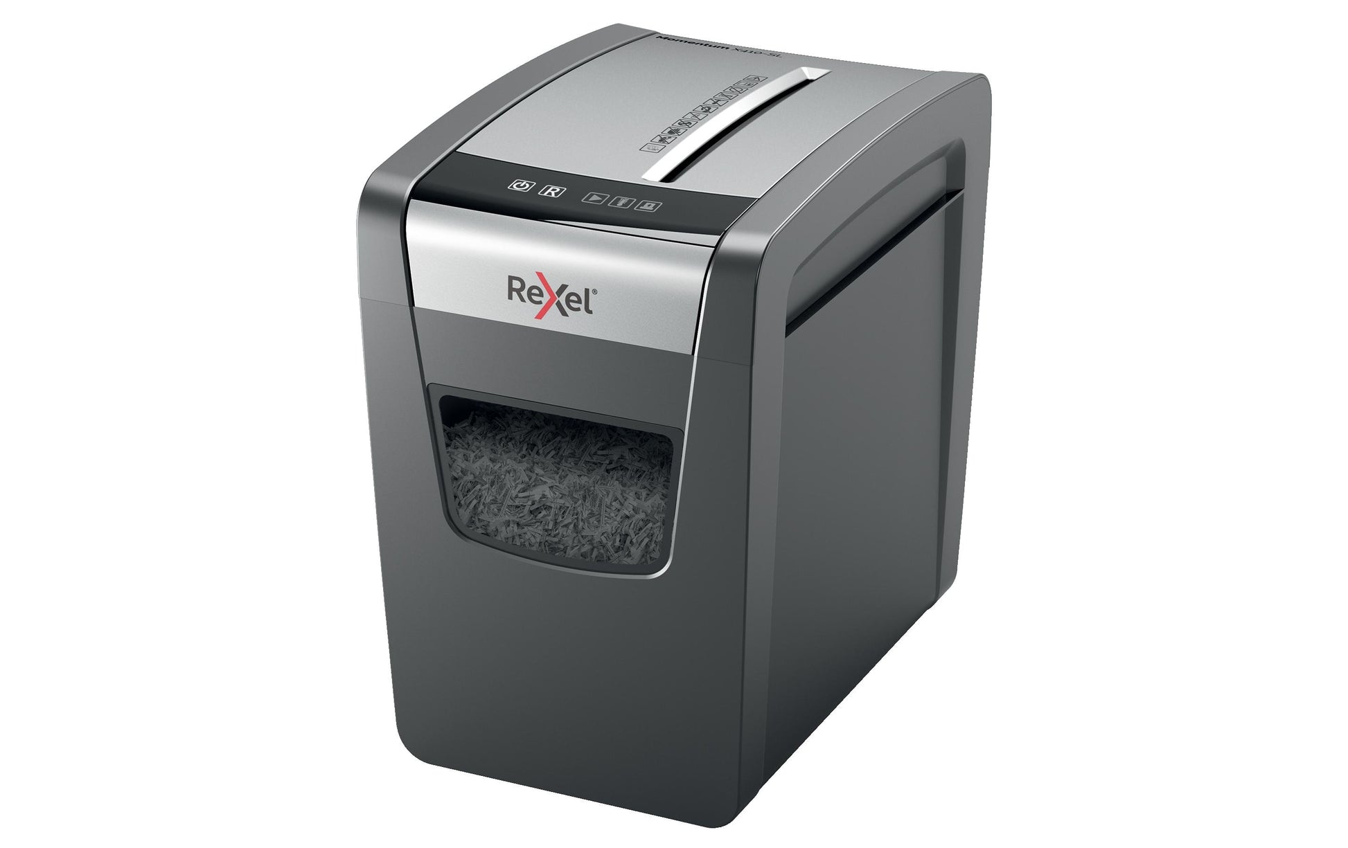 Rexel Momentum X410-SL – Aktenvernichter, DIN P-4, Partikelschnitt 4 × 28 mm, 10 Blatt, 23 l, A4