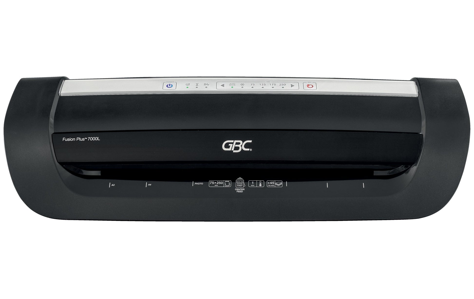 GBC Fusion 7000L Laminiergerät A3 – 6-Rollen, 75–250 µm, 1 Min. Aufheizzeit, 1400 mm/min, Schwarz
