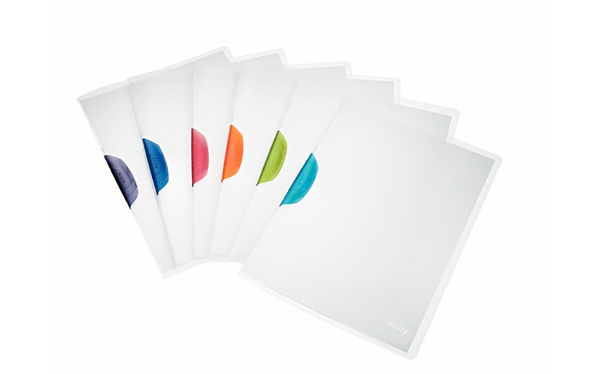 Leitz Klemmhefter für A4, Polypropylen (PP), mehrfarbig/sortiert – transparenter Vorderdeckel – 1 Stk