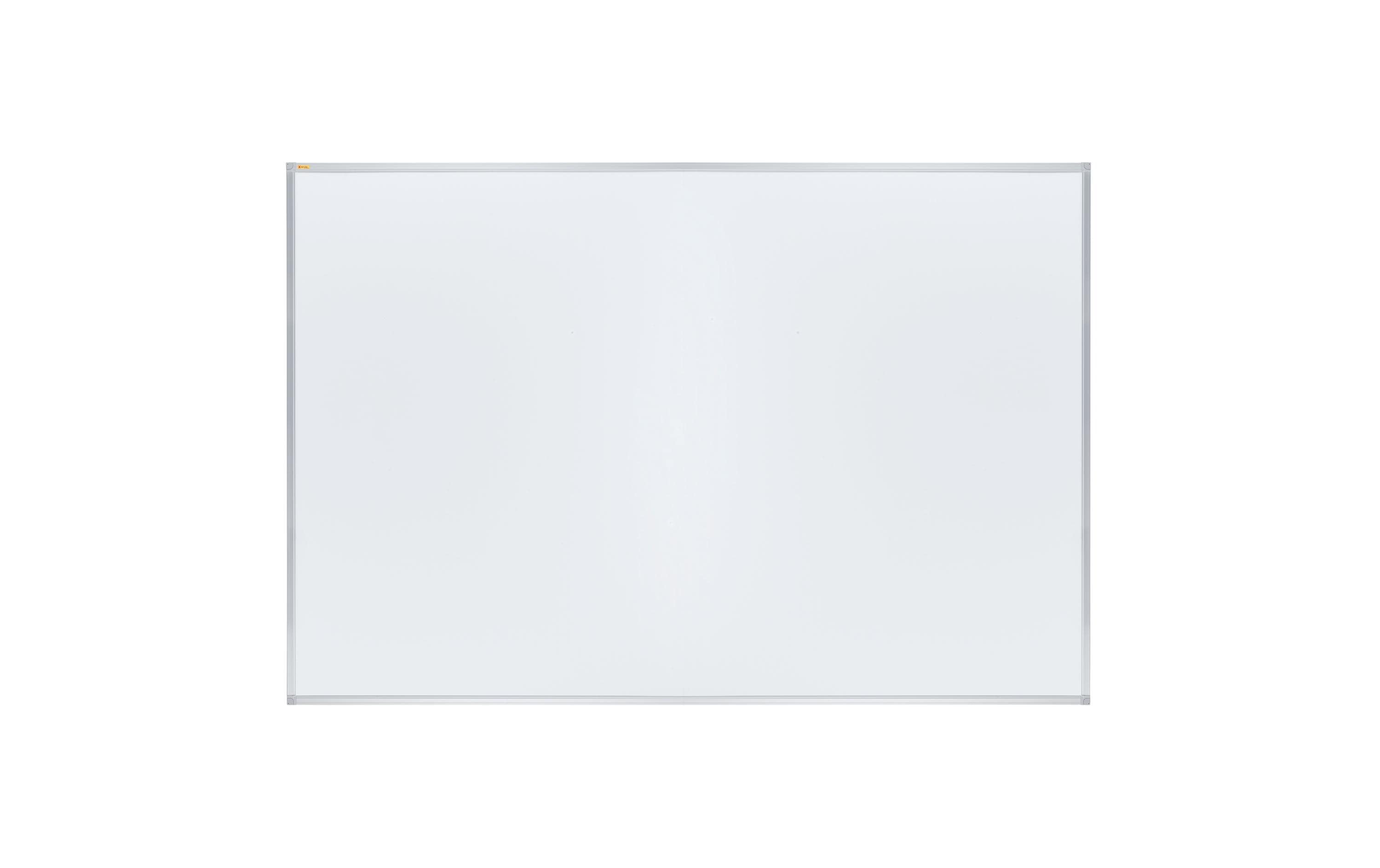 Franken Whiteboard – 180 × 120 cm, Emaille, magnetisch, Aluminiumrahmen, Wandmontage, inkl. Montageset