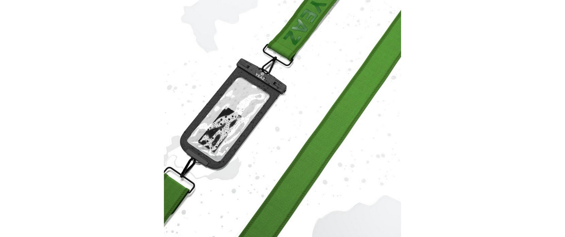 YEAZ Wasserdichte Smartphone-Tasche – für Smartphones – Grün – Neopren