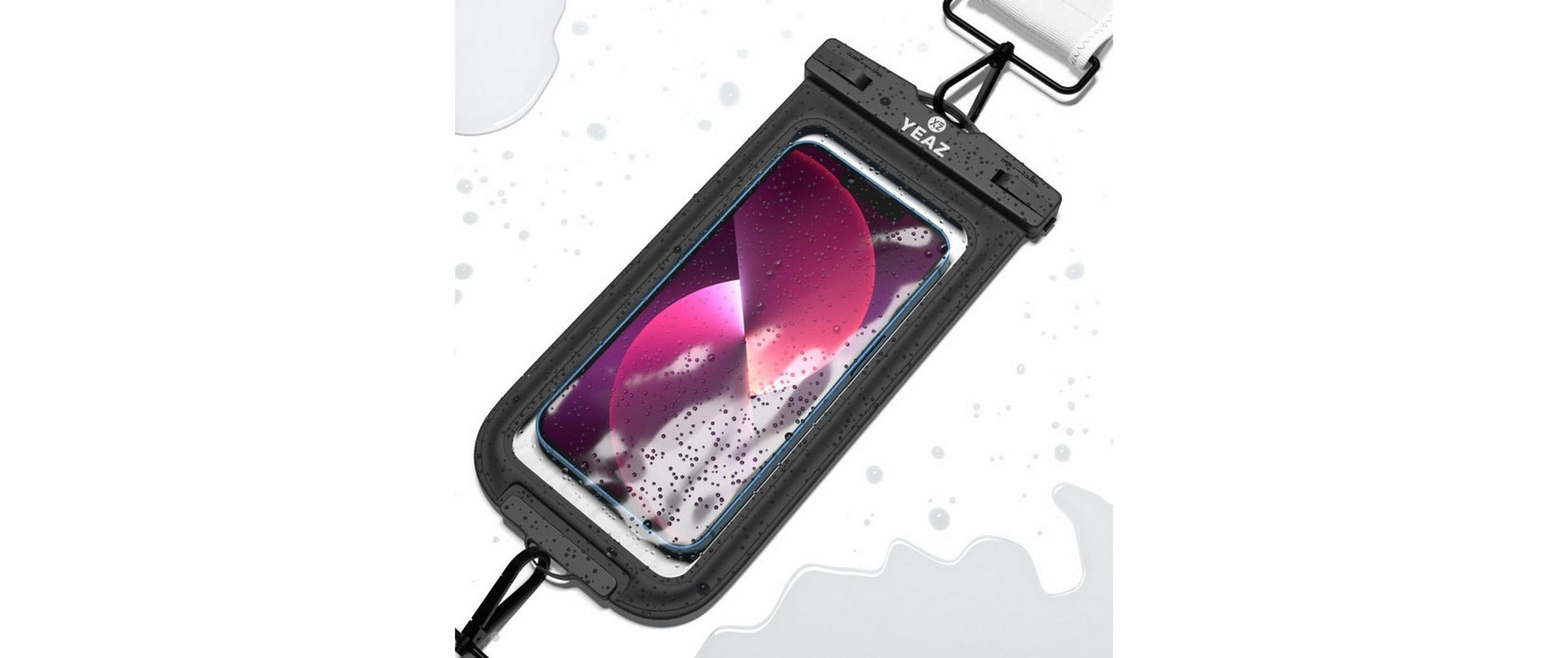 YEAZ Wasserdichte Smartphone-Tasche – Weiss – Neopren