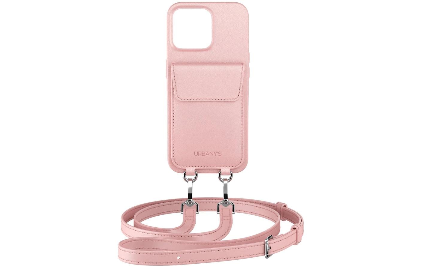 Urbany's Urbanys – Halskettenhülle – für Apple iPhone 16 – Cotton Candy – mit Kordel