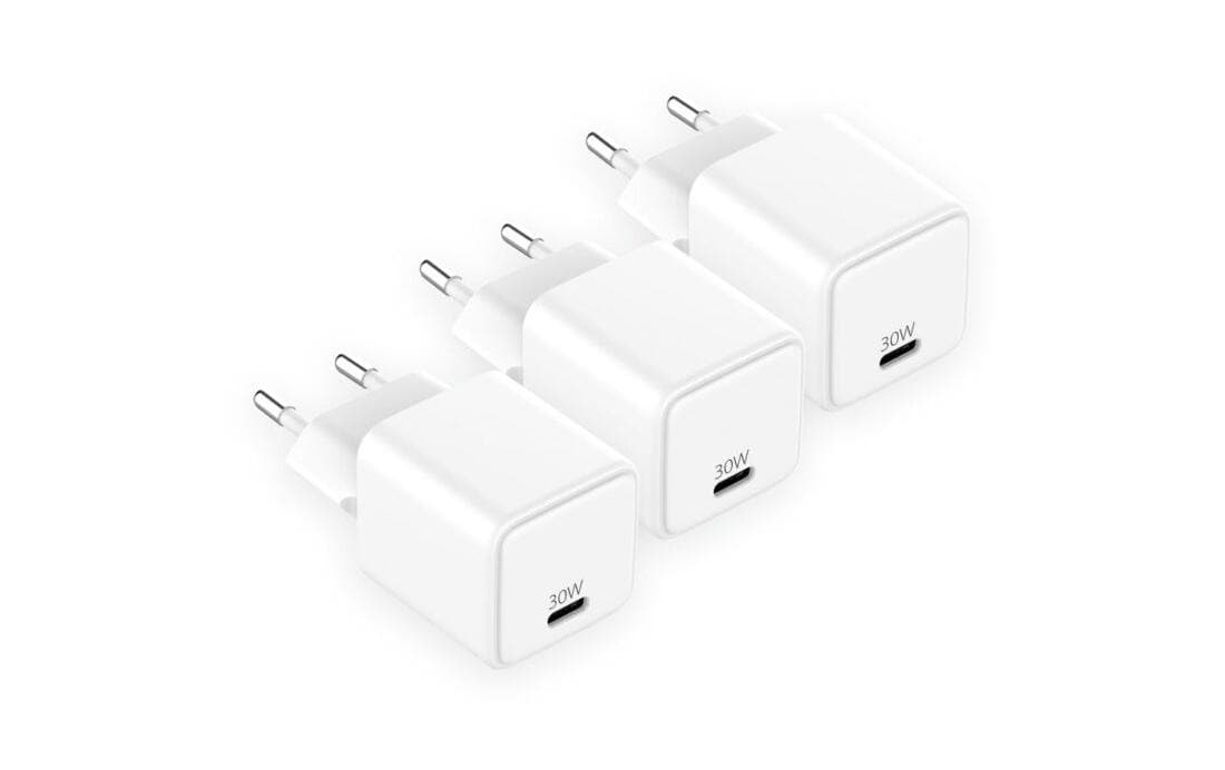 LMP Ladegerät – 30 W, 1× USB-A, PD, QC 3.0, GaN – für iPad, iPhone