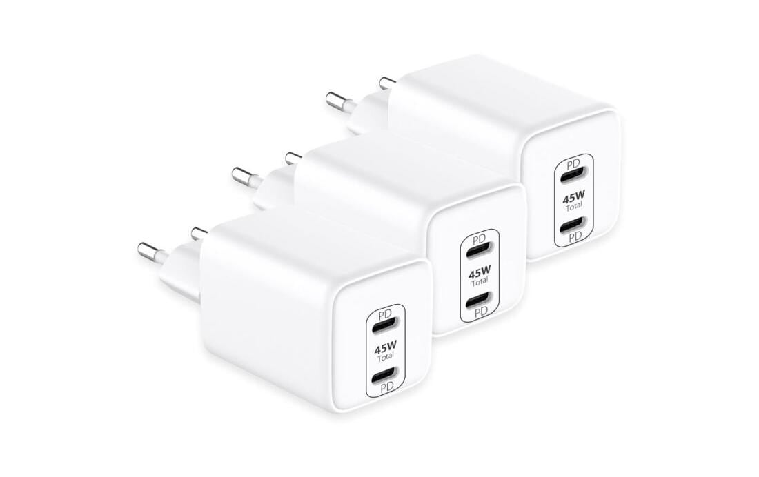 LMP Netzteil – 45 W, 2× USB-C, PD, QC 3.0, GaN