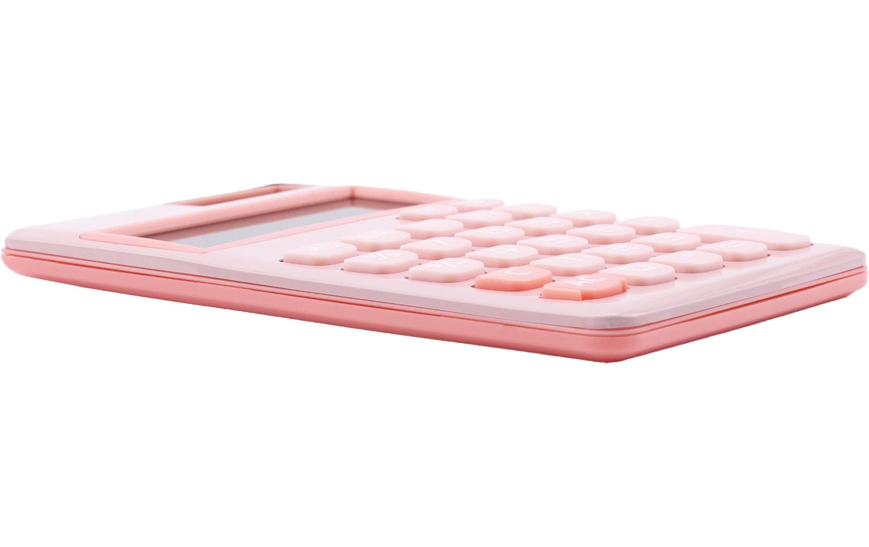 Genie Taschenrechner 212P – 12-stellig – Solar/Batterie – Pink