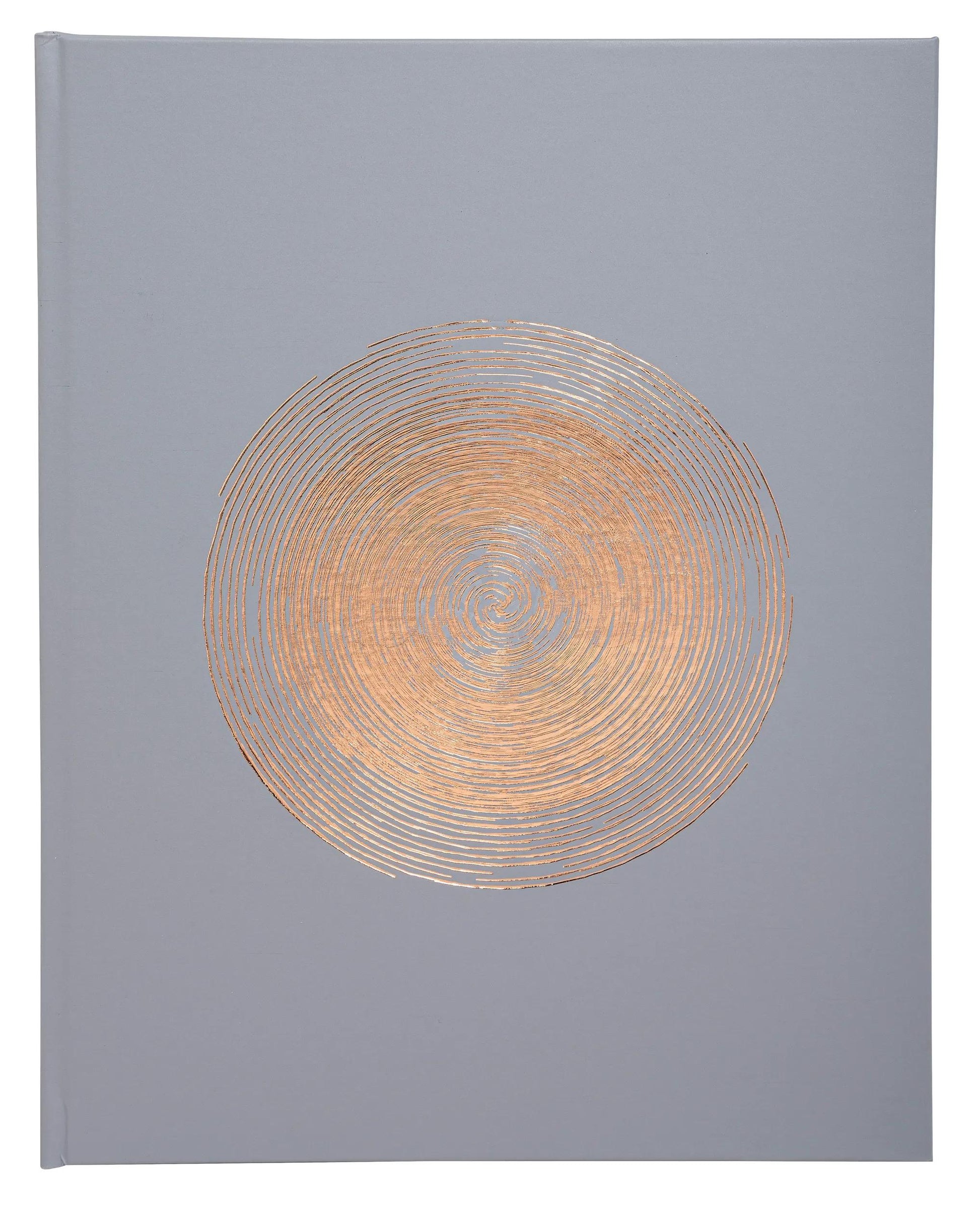 Exacompta Gästebuch Ellipse Unendlichkeit – 100 Seiten – 220 × 270 mm – Hardcover, Gold
