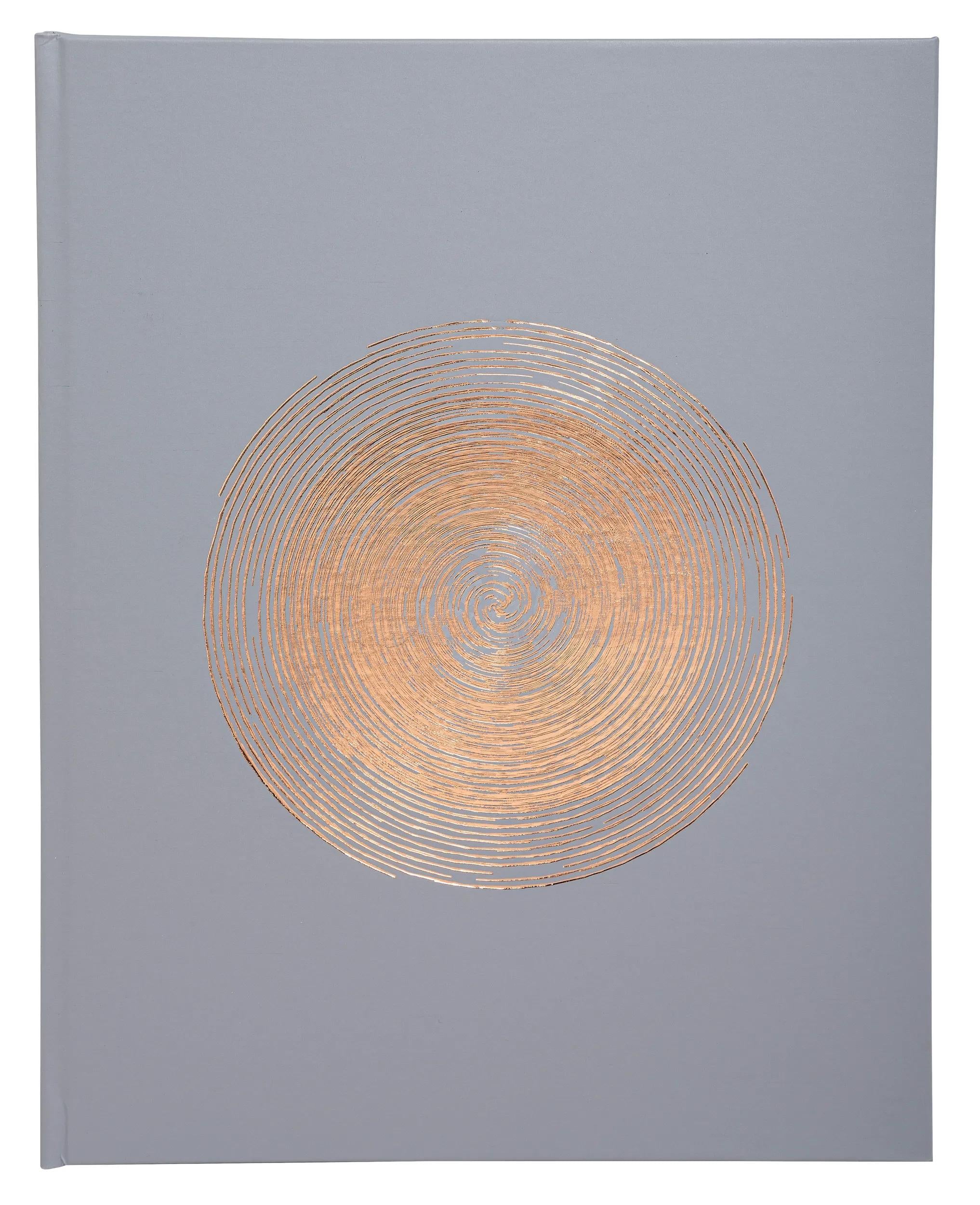 Exacompta Gästebuch Ellipse Unendlichkeit – 100 Seiten – 220 × 270 mm – Hardcover, Gold