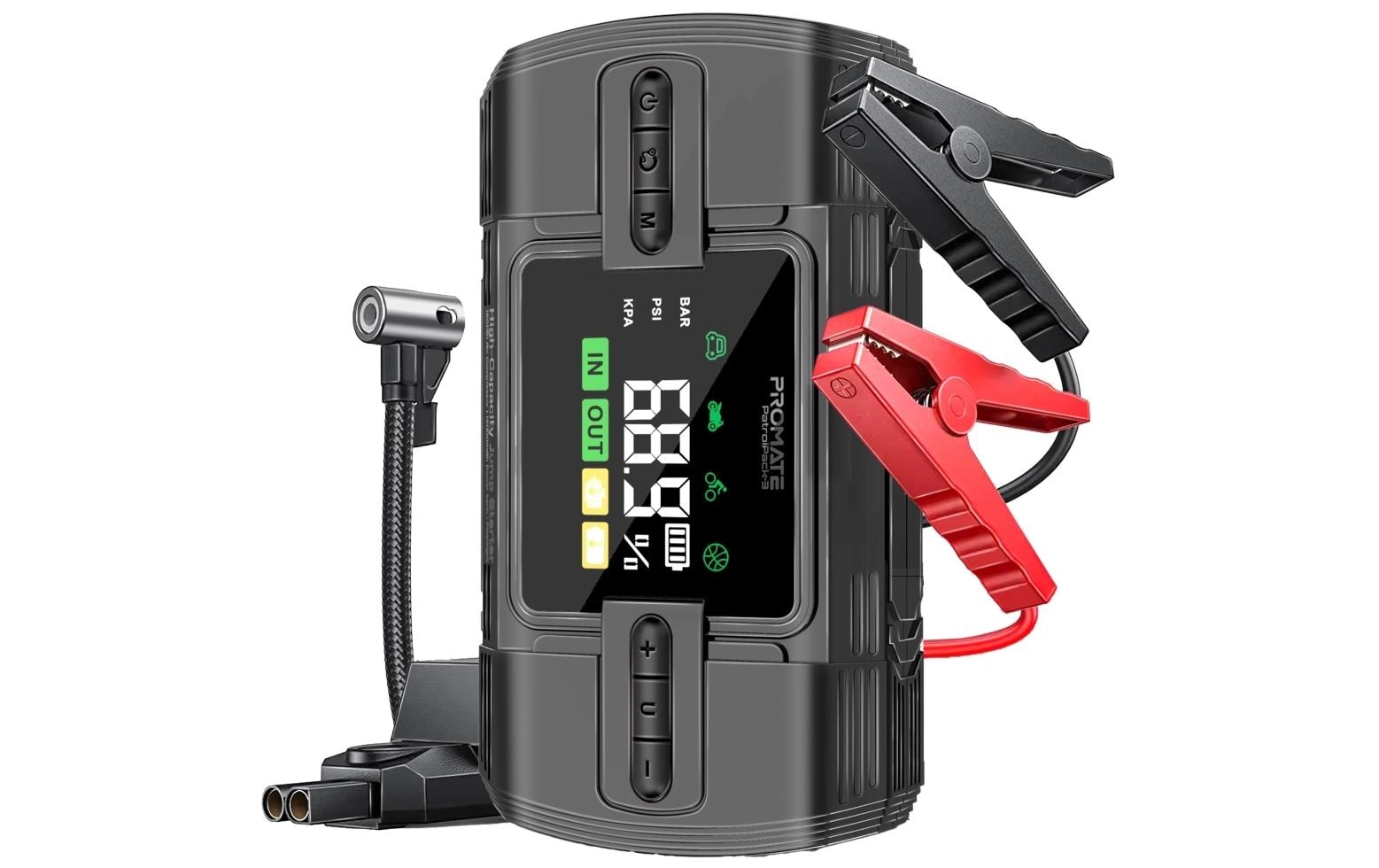 Promate PM-PatrolPack-3 Powerbank 12'000 mAh – 1× USB-C, schwarz
