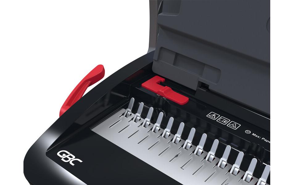 GBC CombBind CB15 Stanz- und Bindemaschine – Plastikbindung, für 21-Loch, A4, bis 15 Blatt